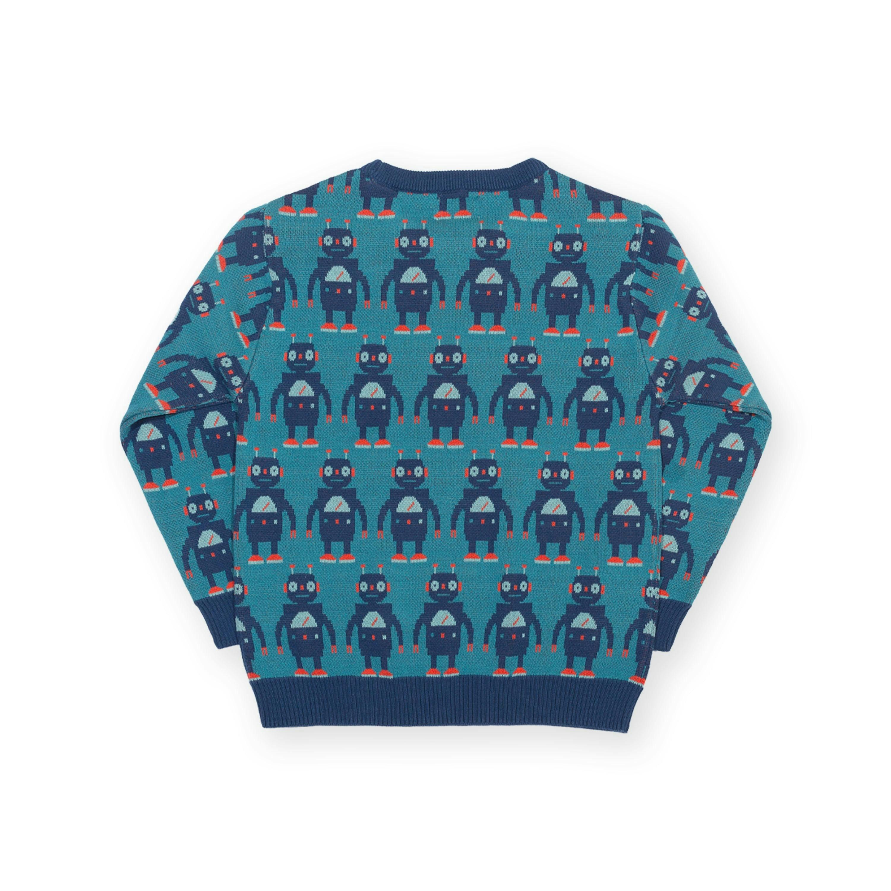 Kids Organic Rob The Bot Jumper , view 5 of 5
