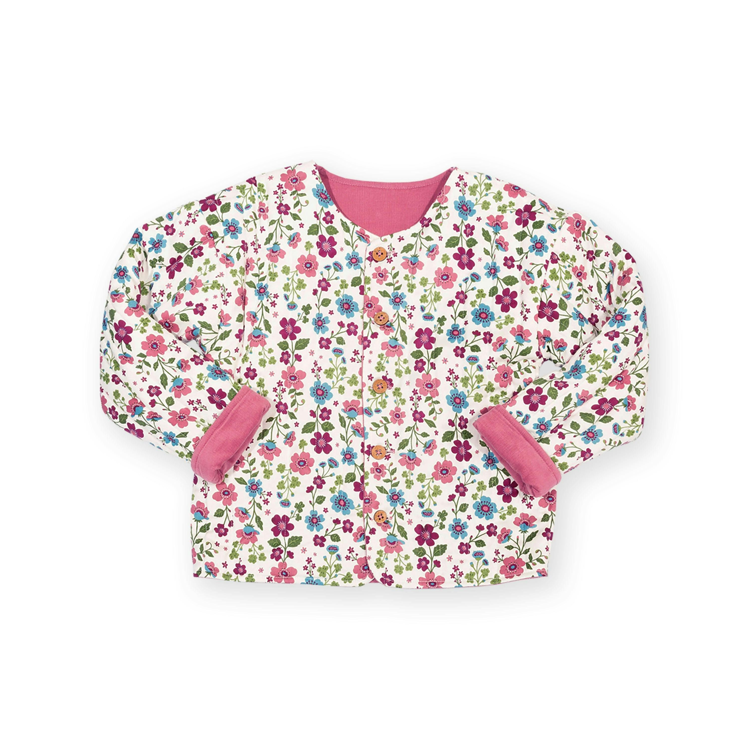 Kids Organic Clover Quilted Jacket , view 5 of 5