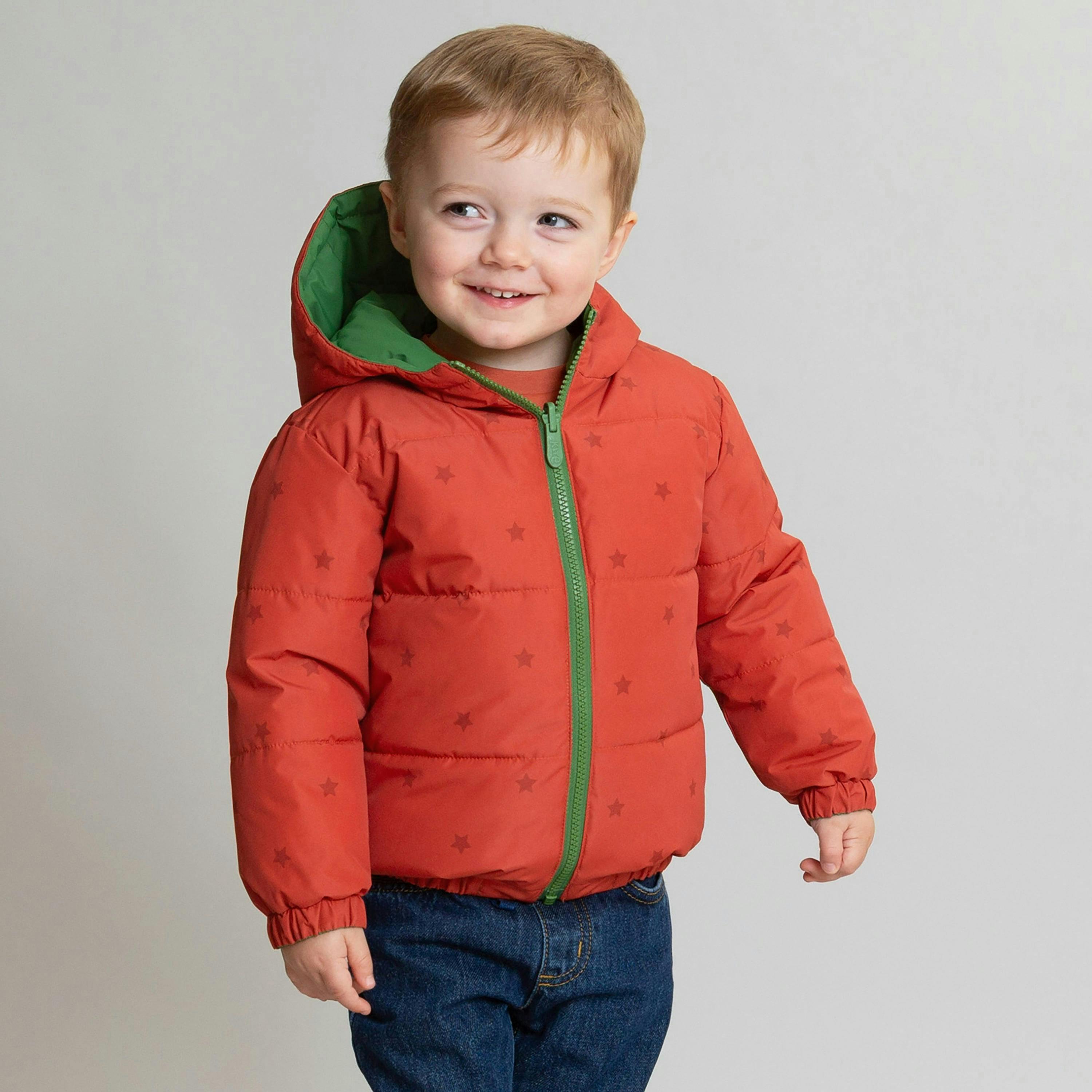 Kids Stargaze Reversible Cocoon Coat , view 2 of 6