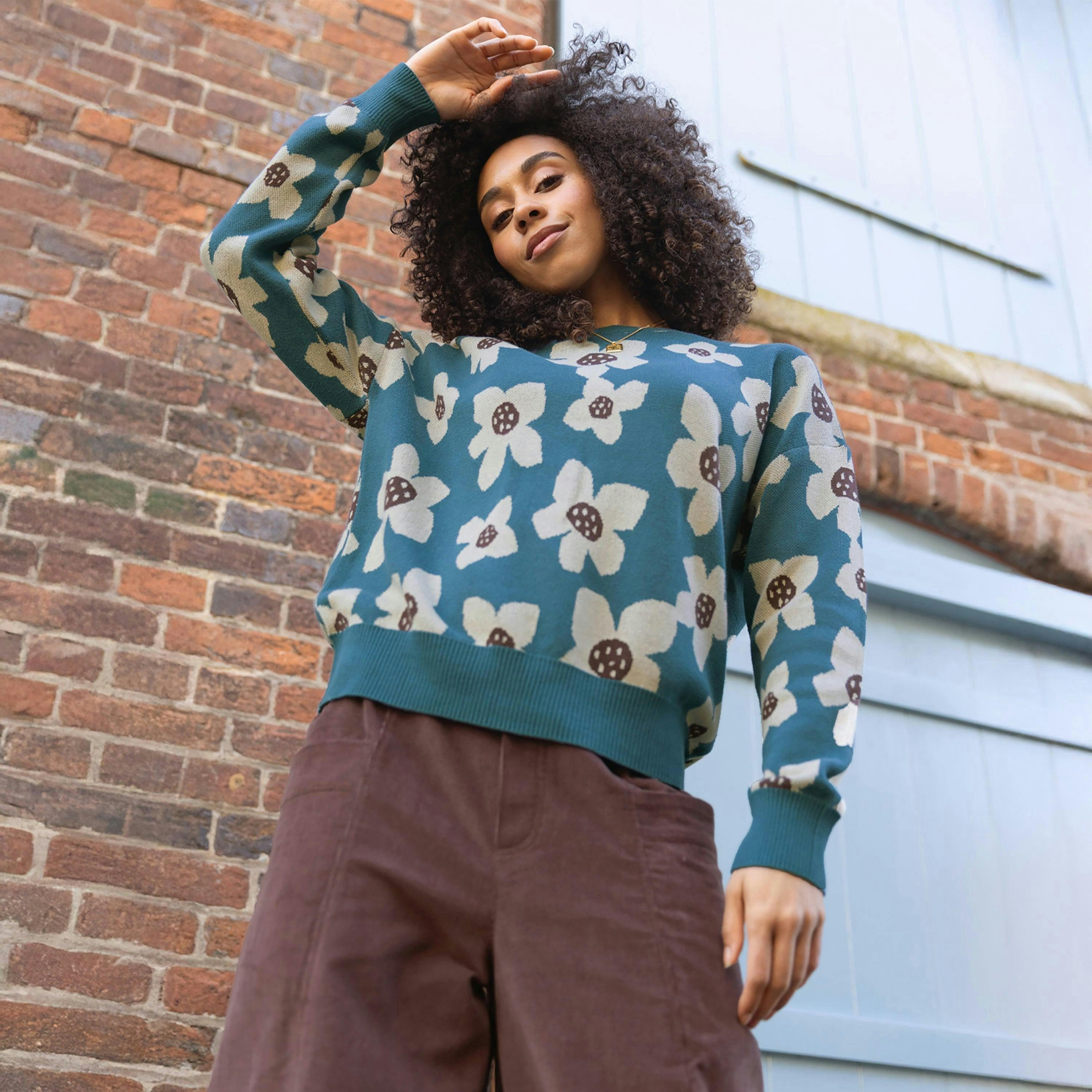 Organic Paper Petals Piddletrenthide Knit Jumper , view 3 of 5