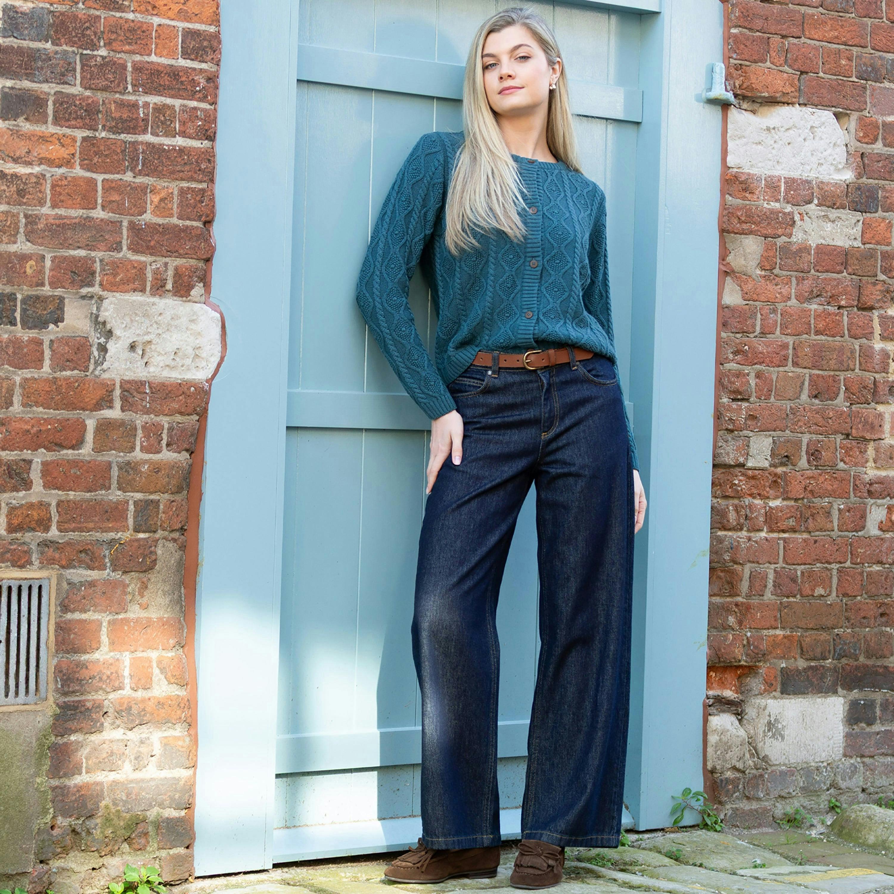 Organic Farrington Knit Cardigan , view 3 of 4
