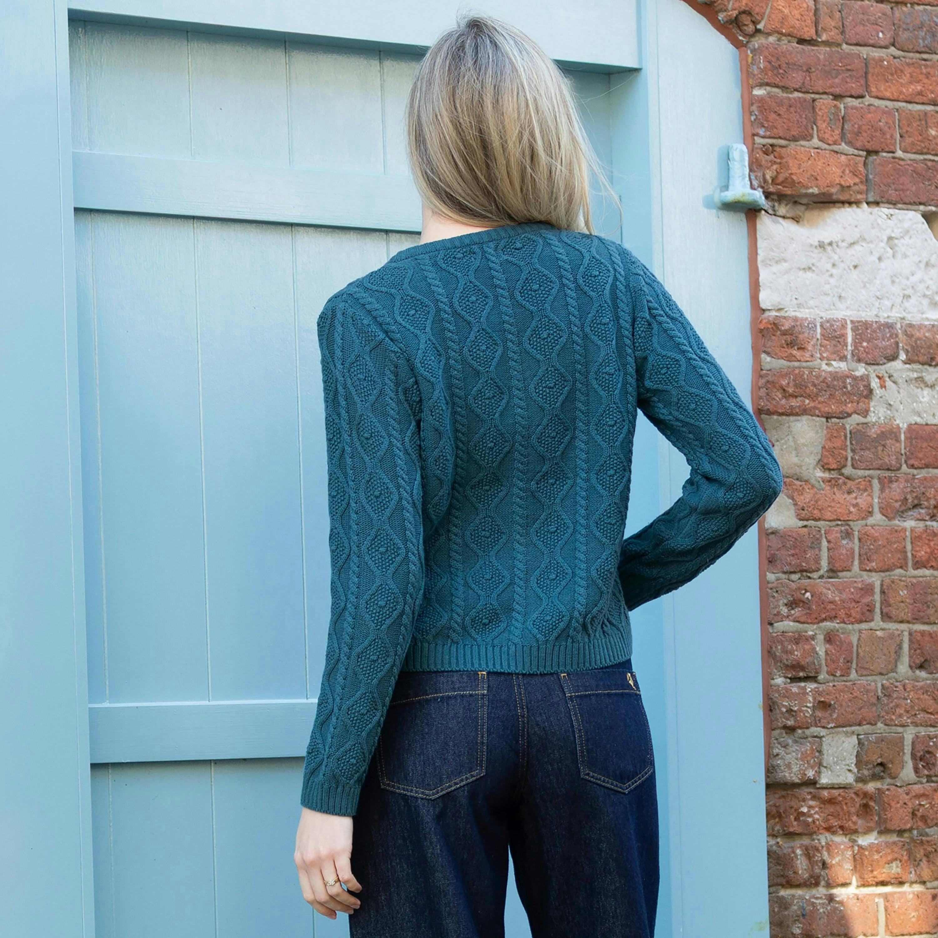 Organic Farrington Knit Cardigan , view 4 of 4