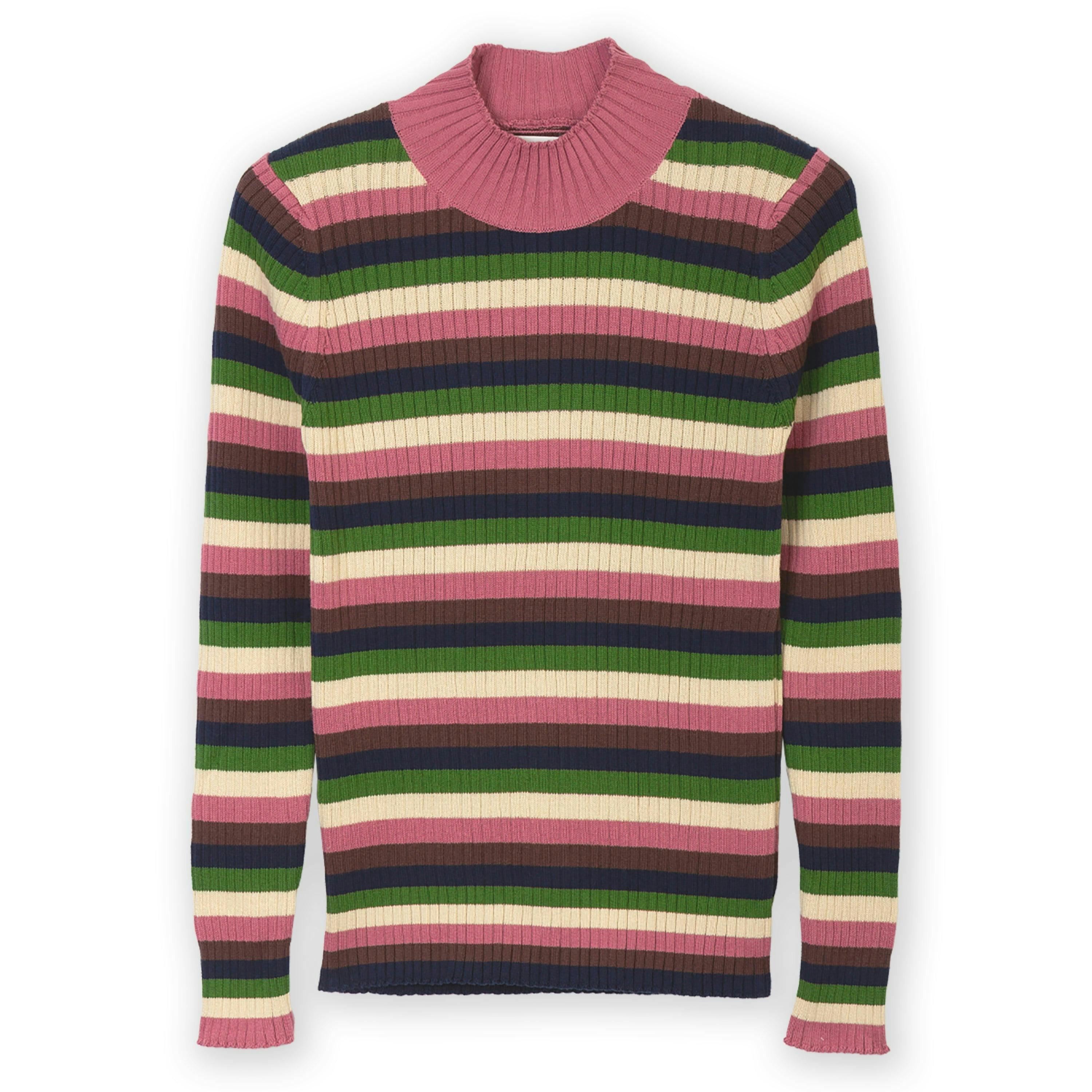 Organic Trigon Turtle Neck Knit Top , view 2 of 4
