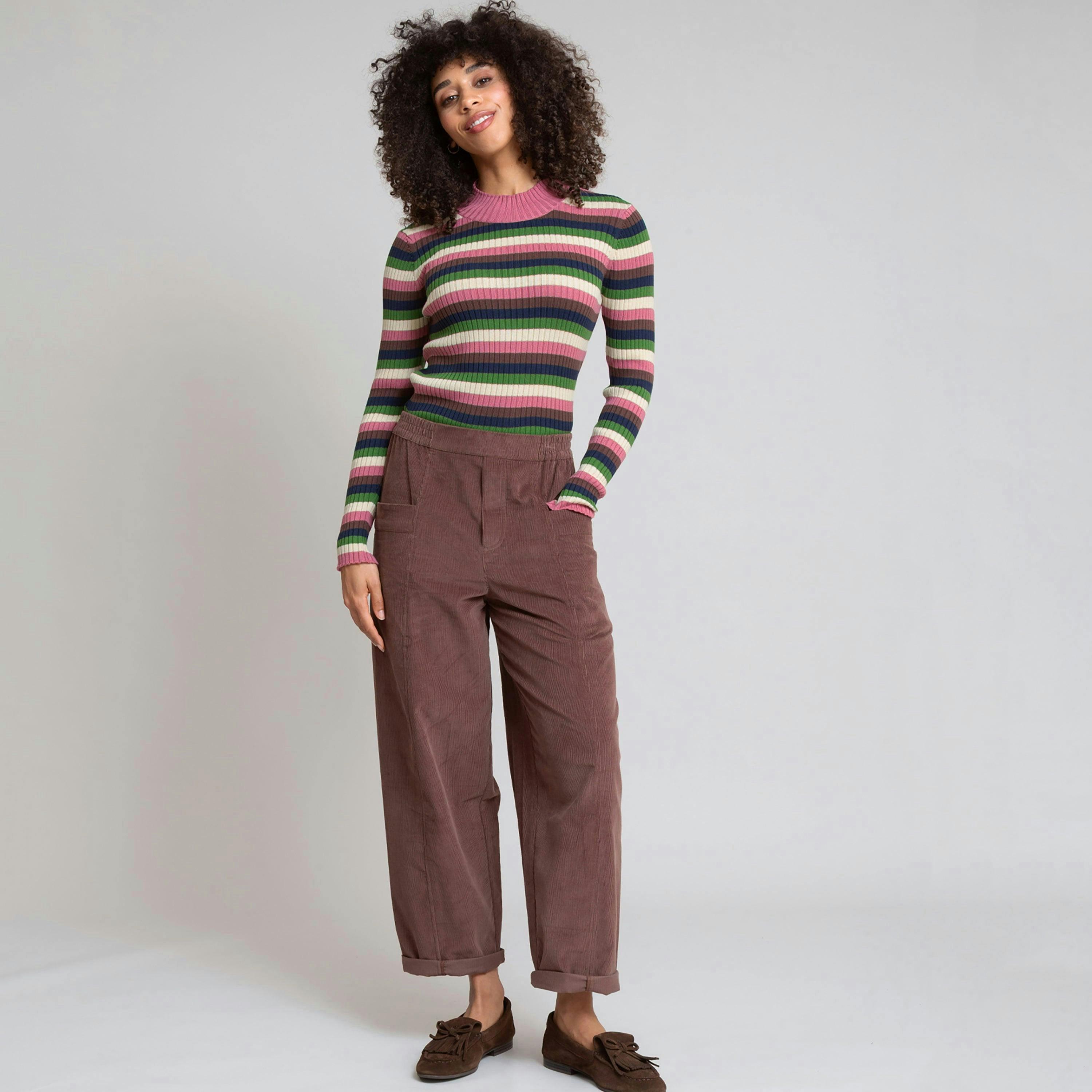 Organic Trigon Turtle Neck Knit Top , view 3 of 4