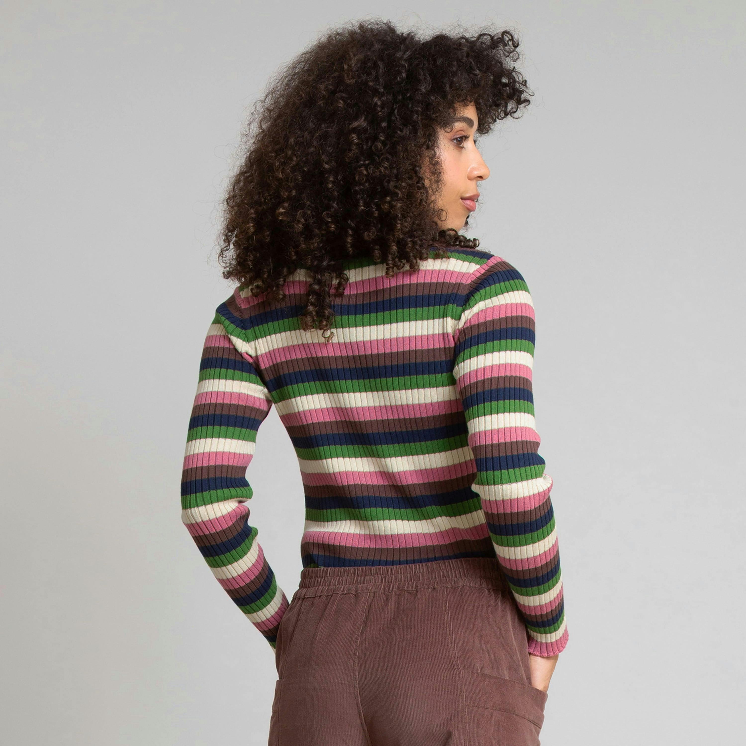 Organic Trigon Turtle Neck Knit Top , view 4 of 4