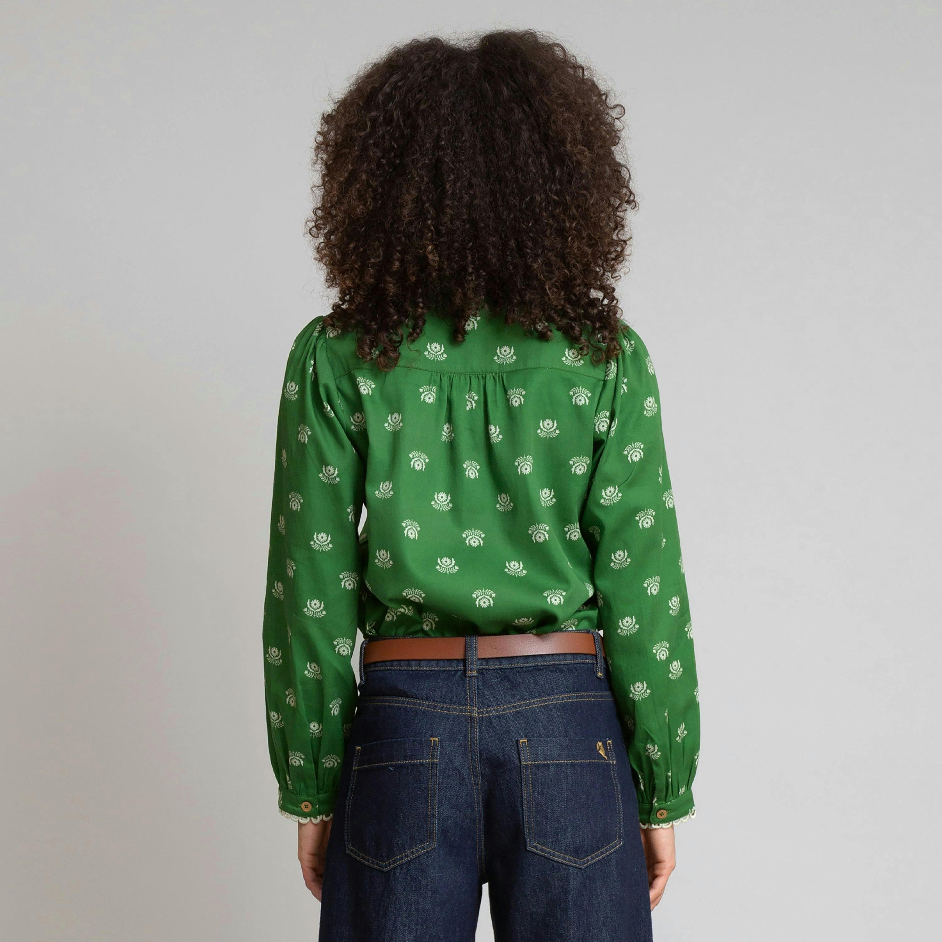 Organic Marshwood Sateen Blouse , view 4 of 4