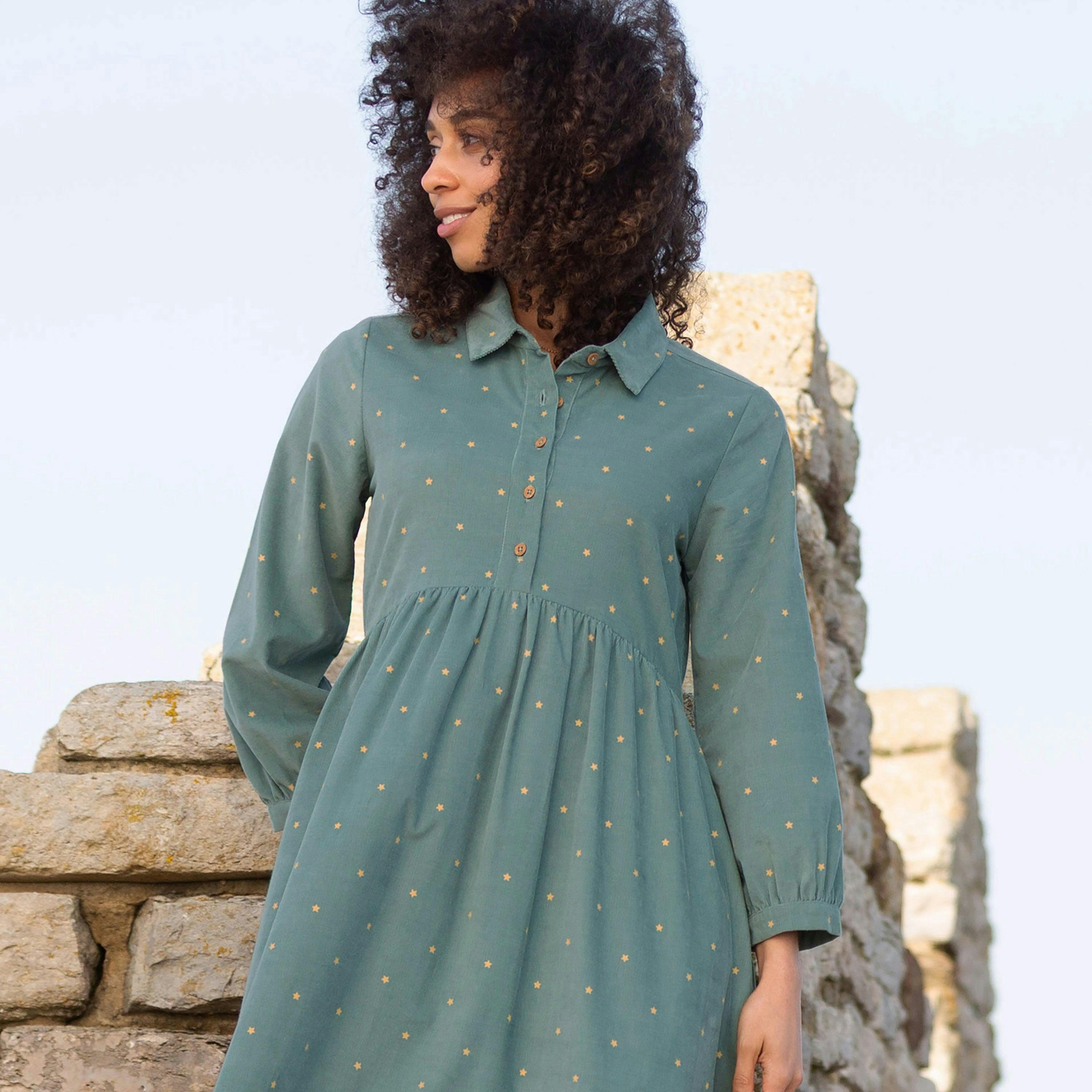 Organic Stargaze Lillington Cord Dress , view 3 of 4