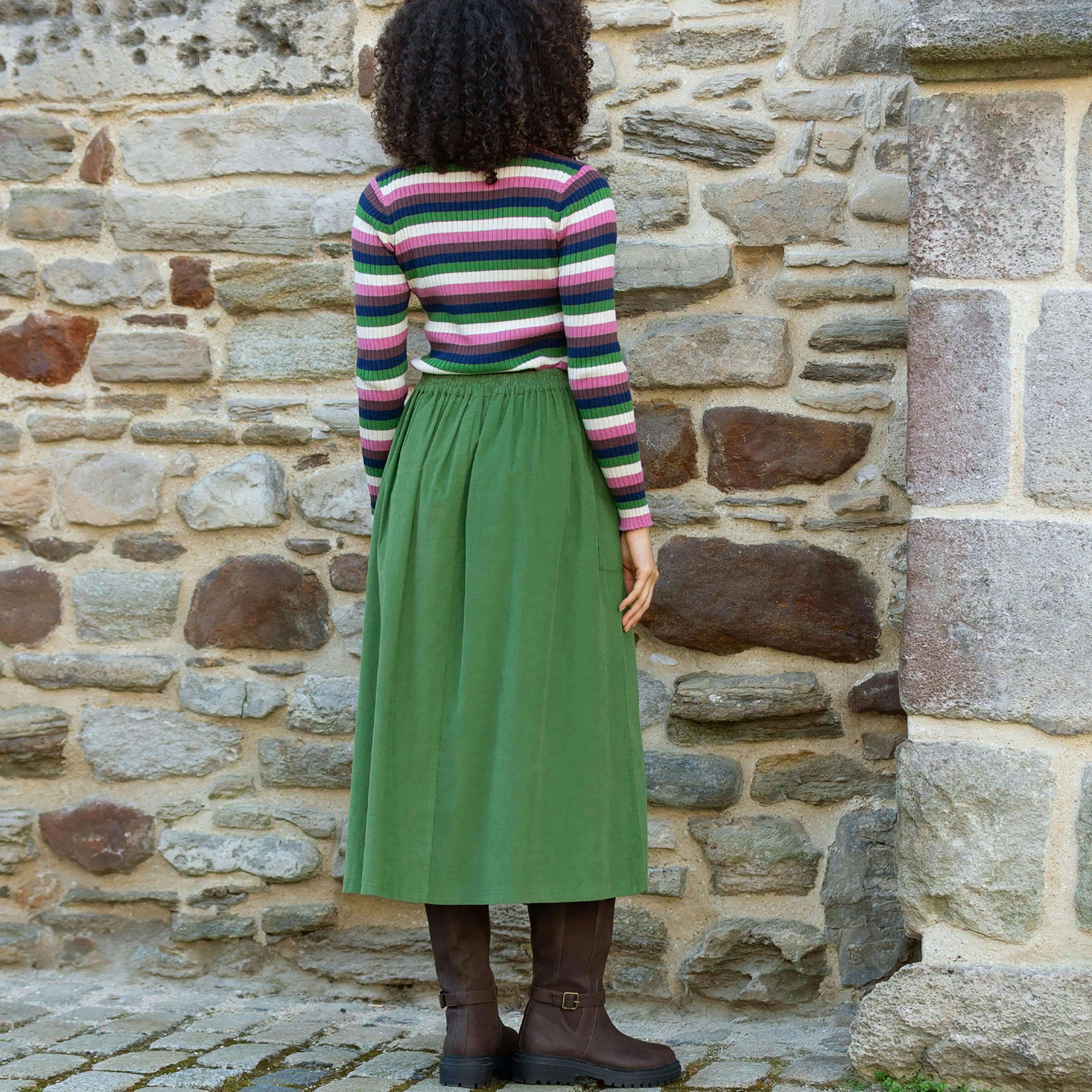 Organic Mudeford Cord Skirt , view 5 of 5