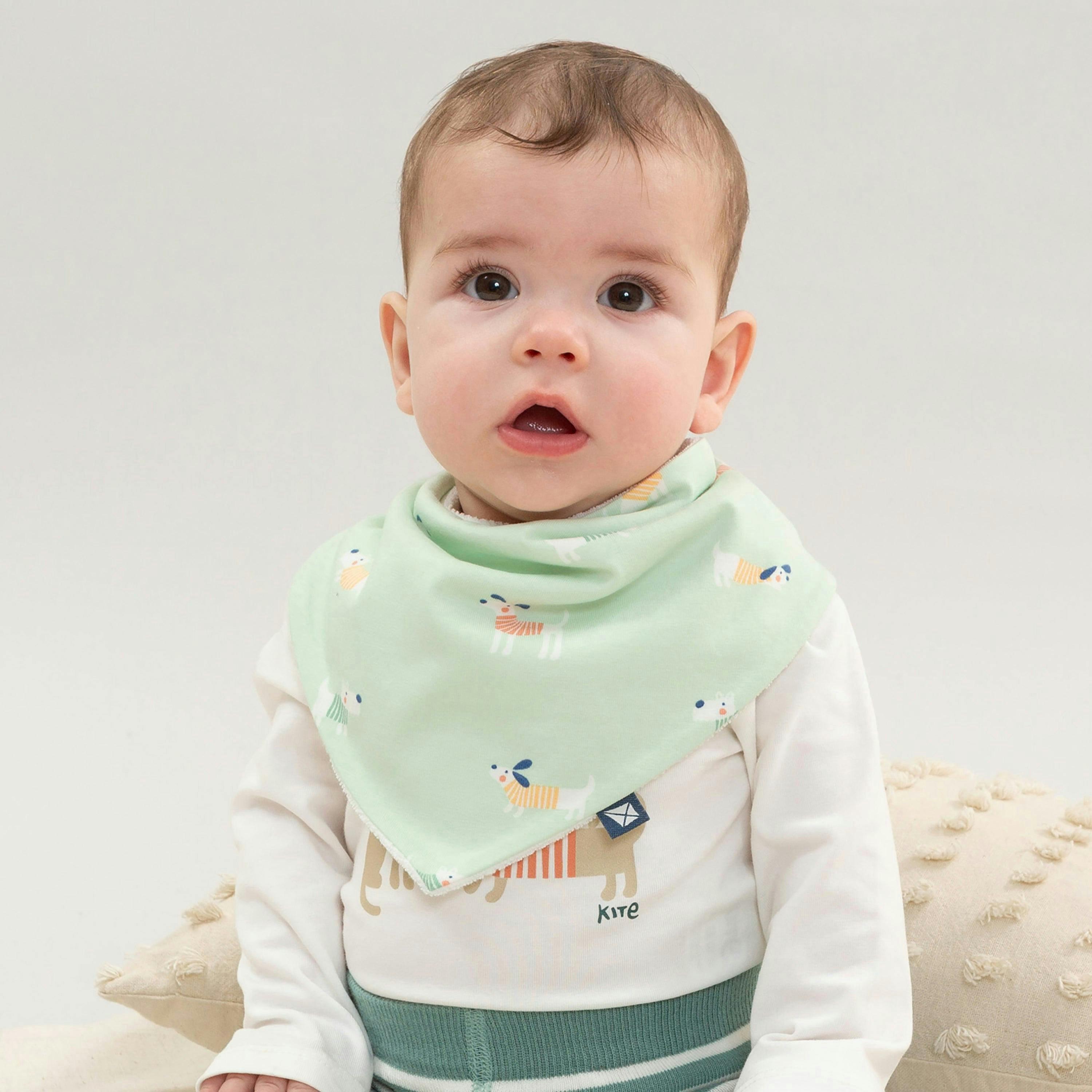 Baby Organic Lucky Pups Bib , view 2 of 2