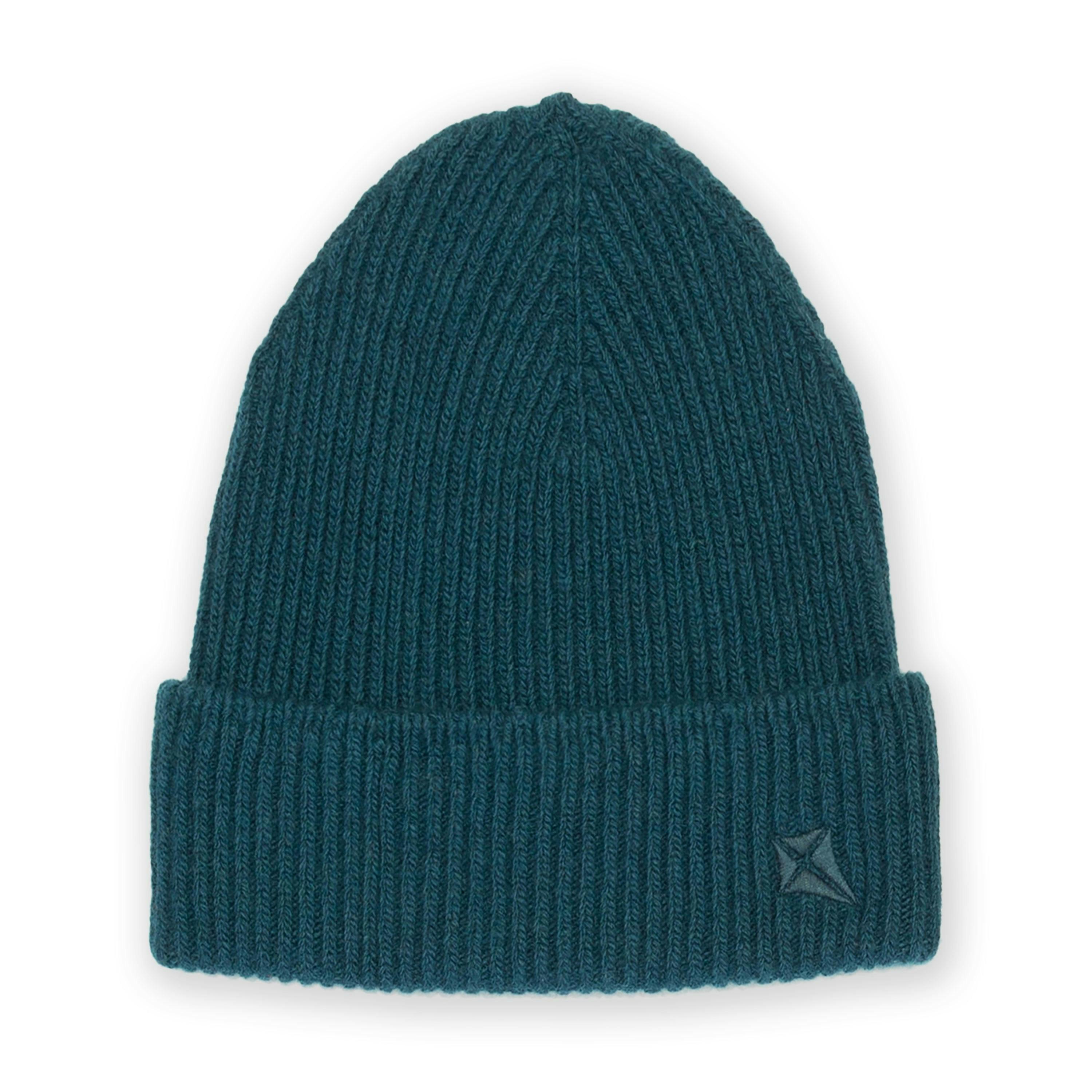 Organic Winterborne Wool Beanie Hat Steel , view 2 of 3