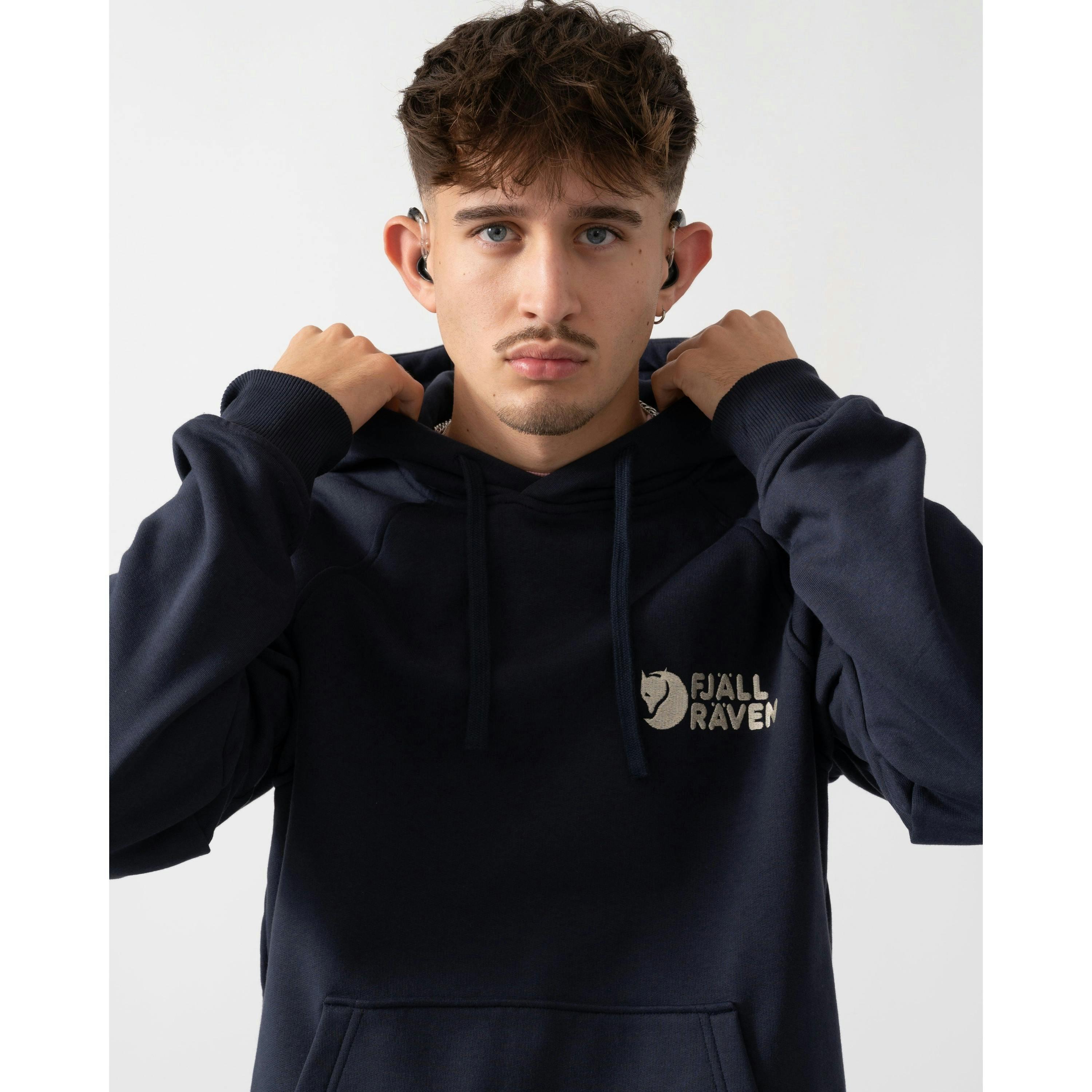 Fjallraven Hoodie  in Blue , view 3 of 5