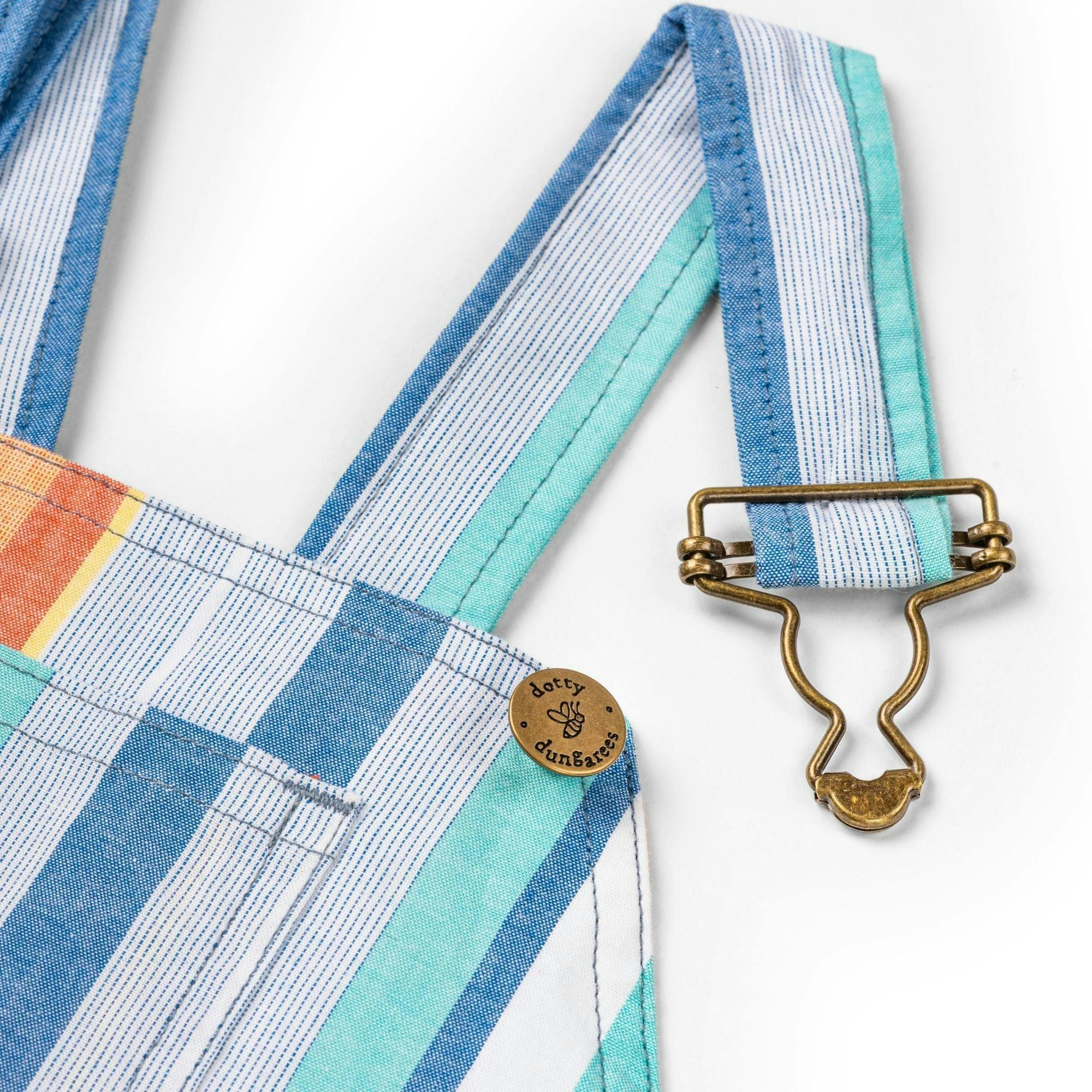 Kingfisher Cotton Dungarees , view 3 of 5