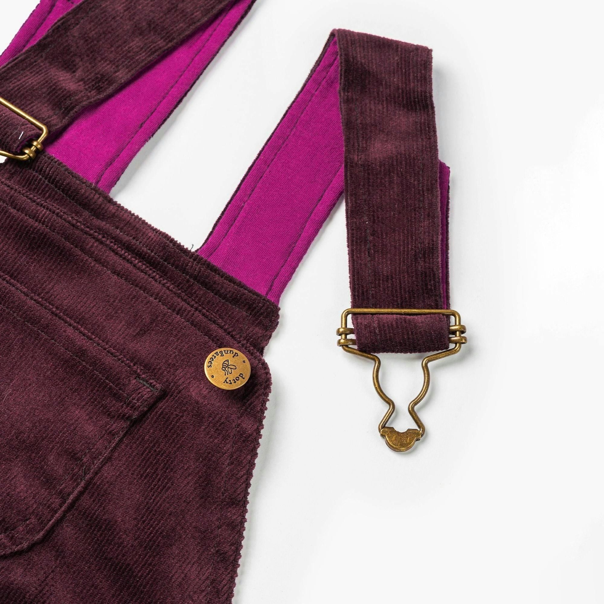 Elderberry Corduroy Dungarees , view 3 of 6