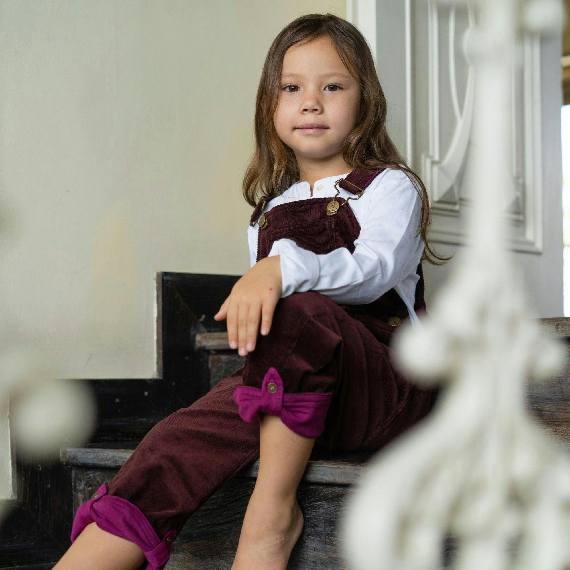 Elderberry Corduroy Dungarees , view 5 of 6