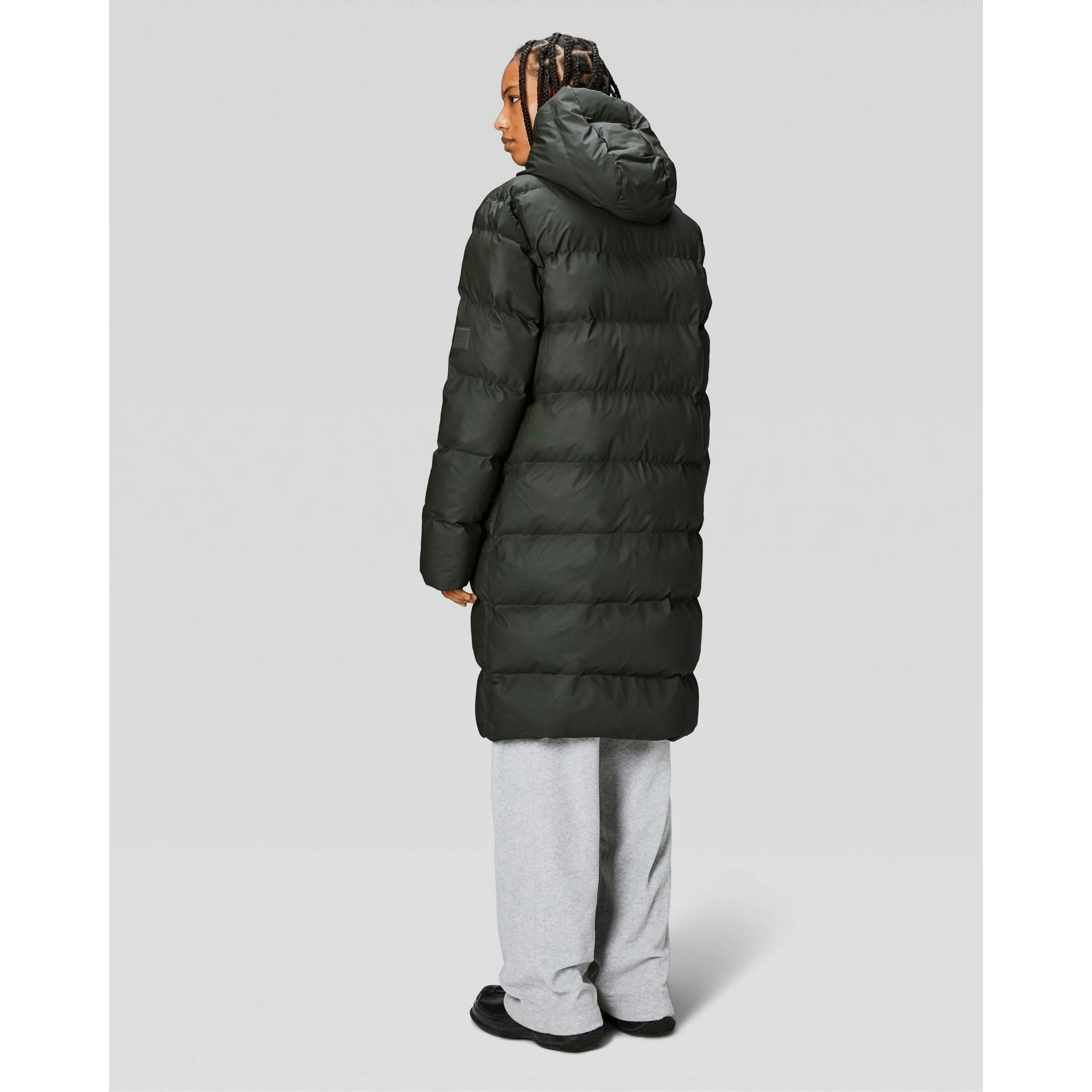 Rains Puffer Jacket  in Green , view 2 of 6