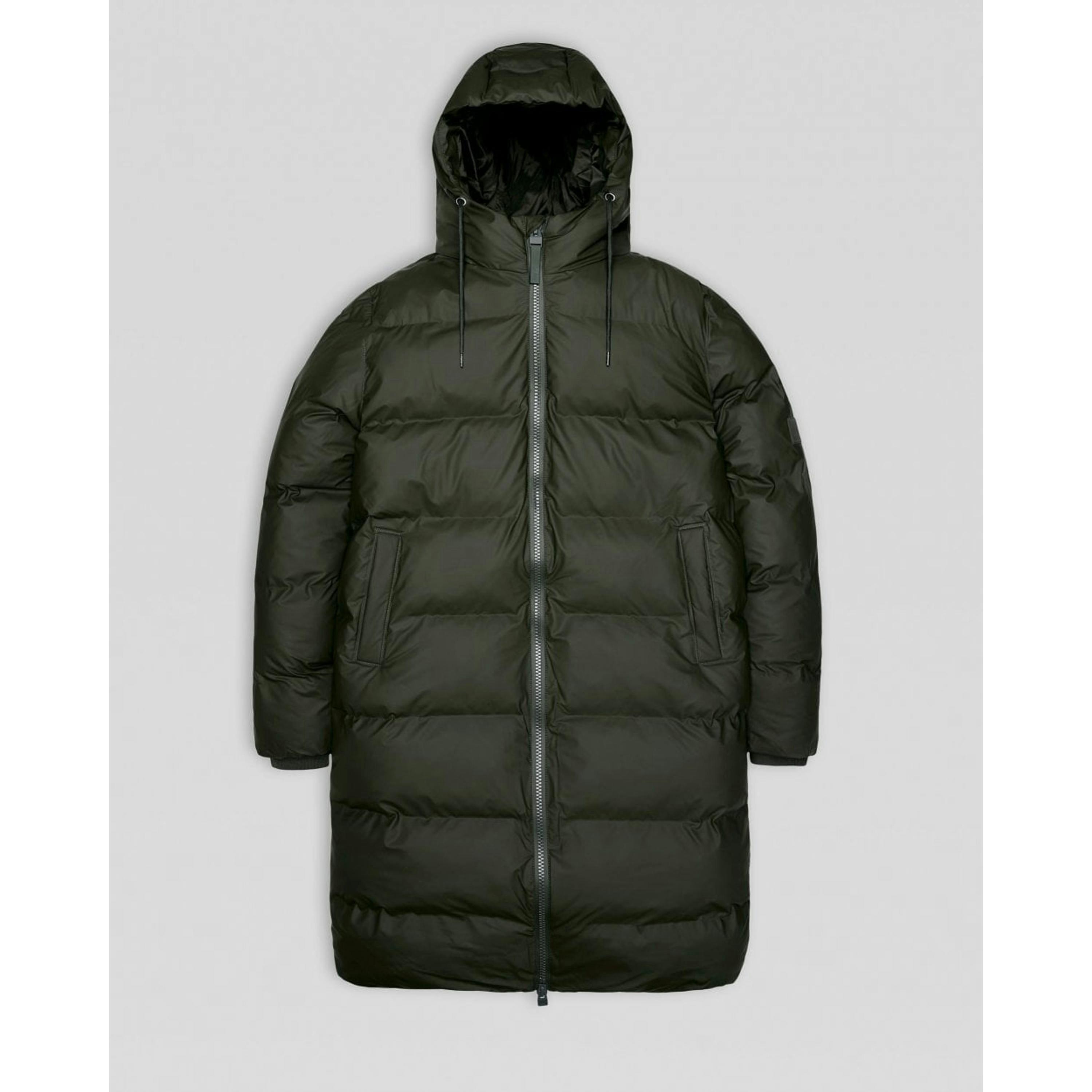 Rains Puffer Jacket  in Green , view 3 of 6