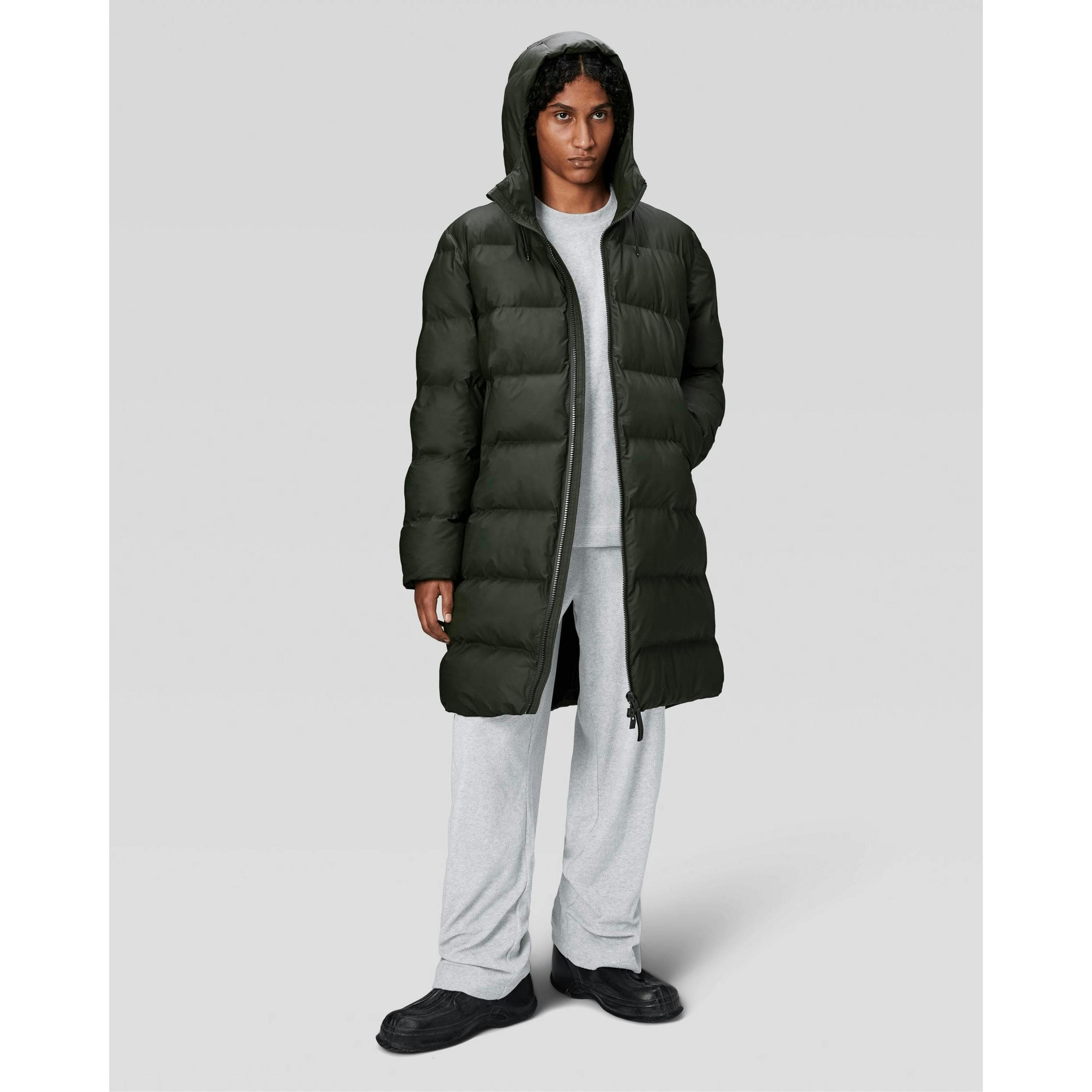 Rains Puffer Jacket  in Green , view 4 of 6