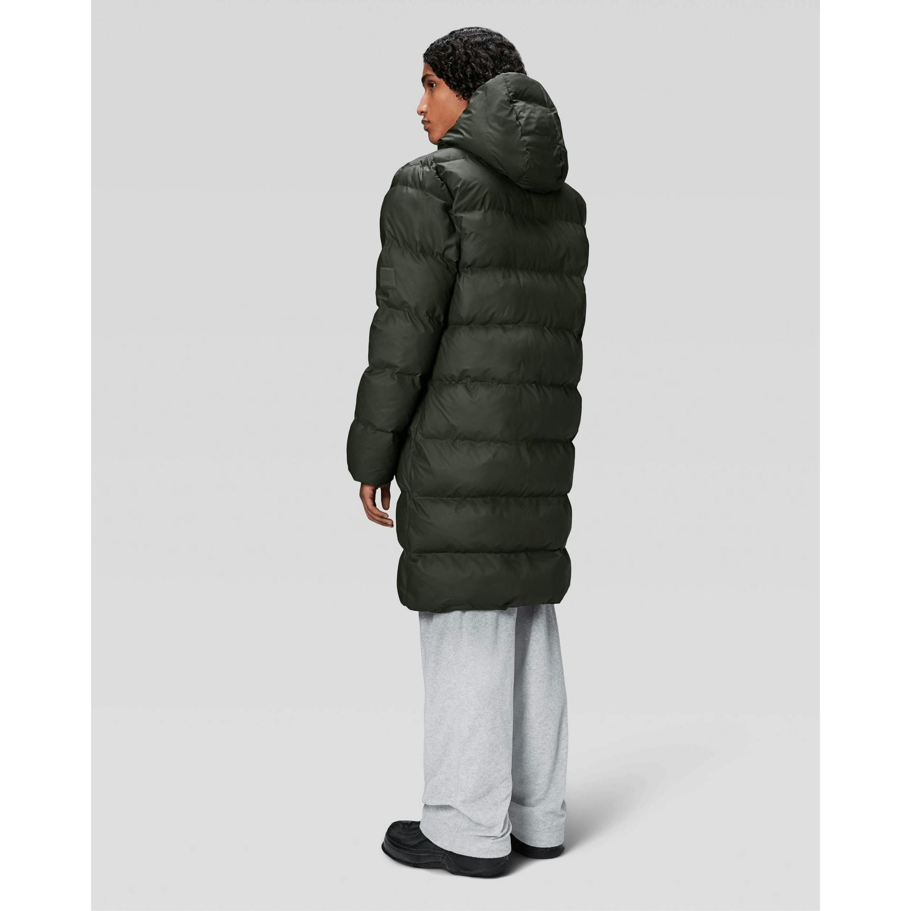 Rains Puffer Jacket  in Green , view 6 of 6