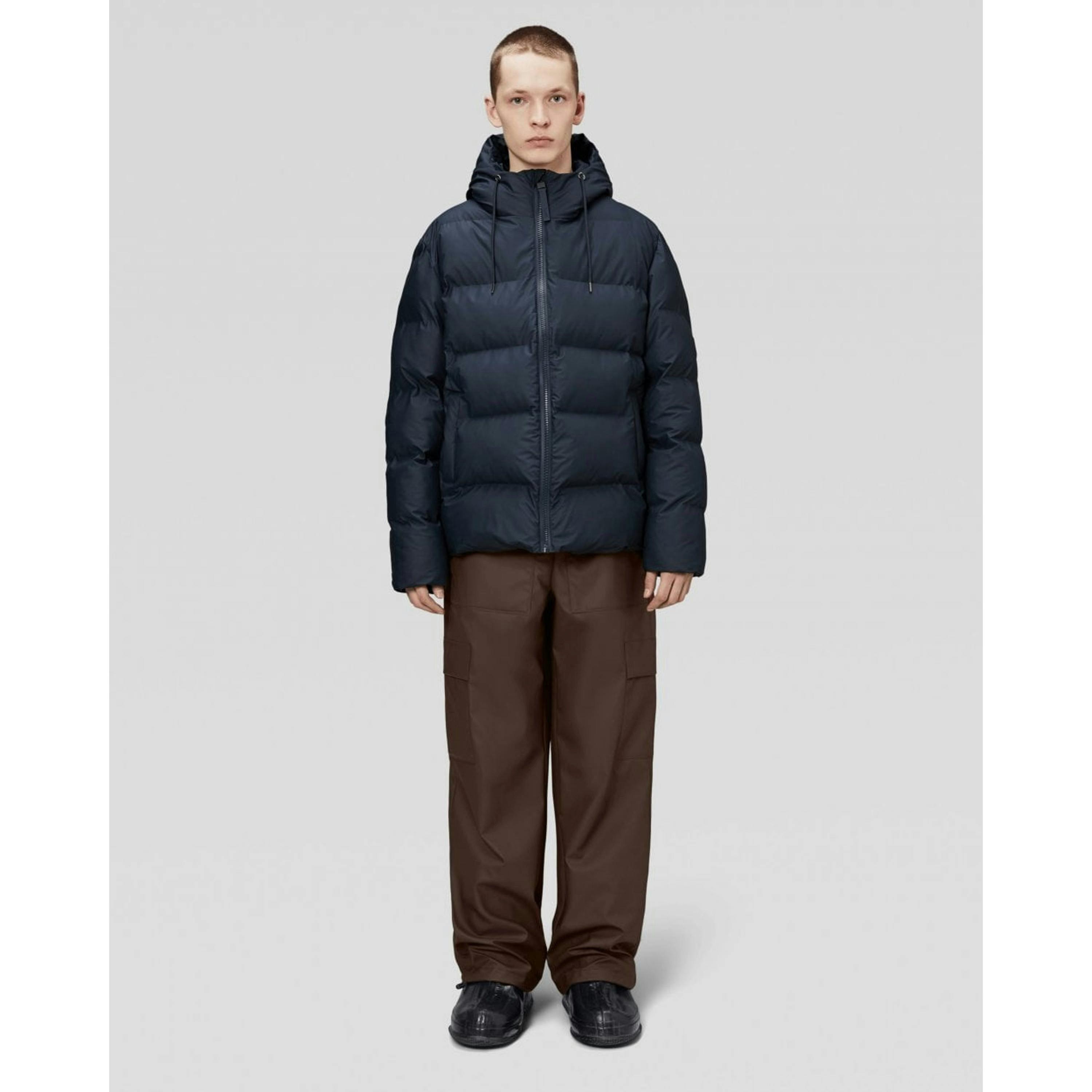 Rains Puffer Jacket  in Grey , view 4 of 6
