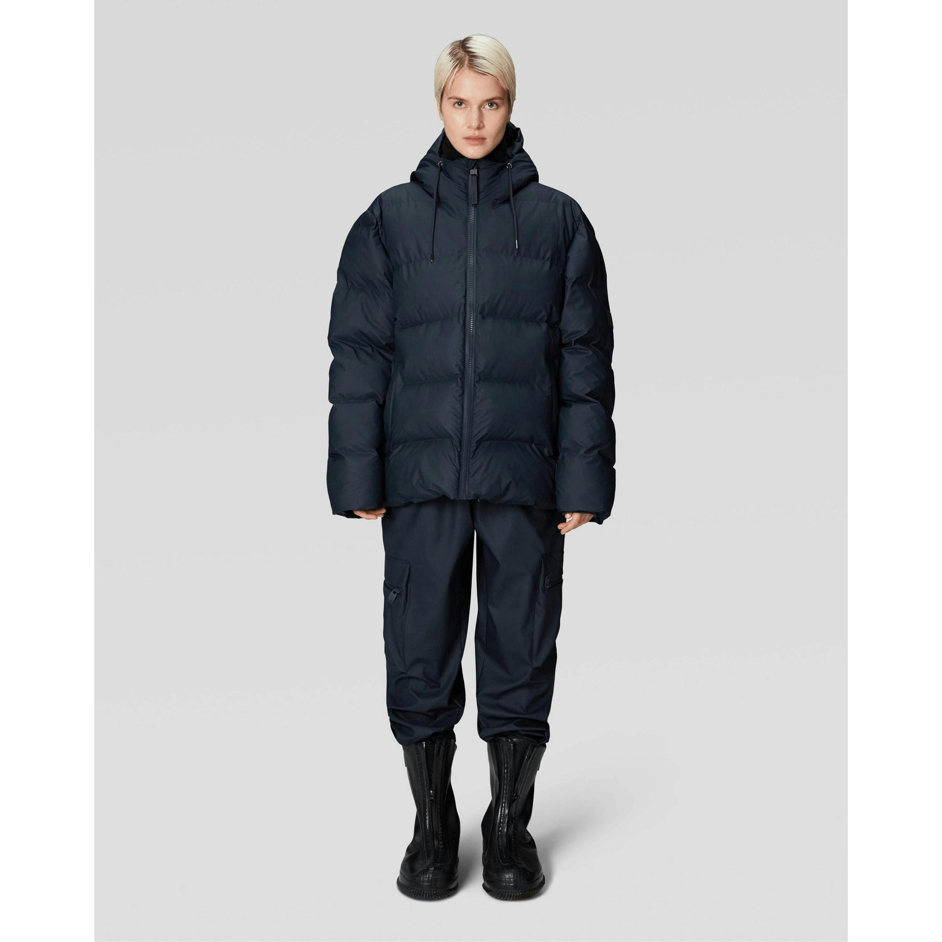 Rains Puffer Jacket  in Grey , view 5 of 6