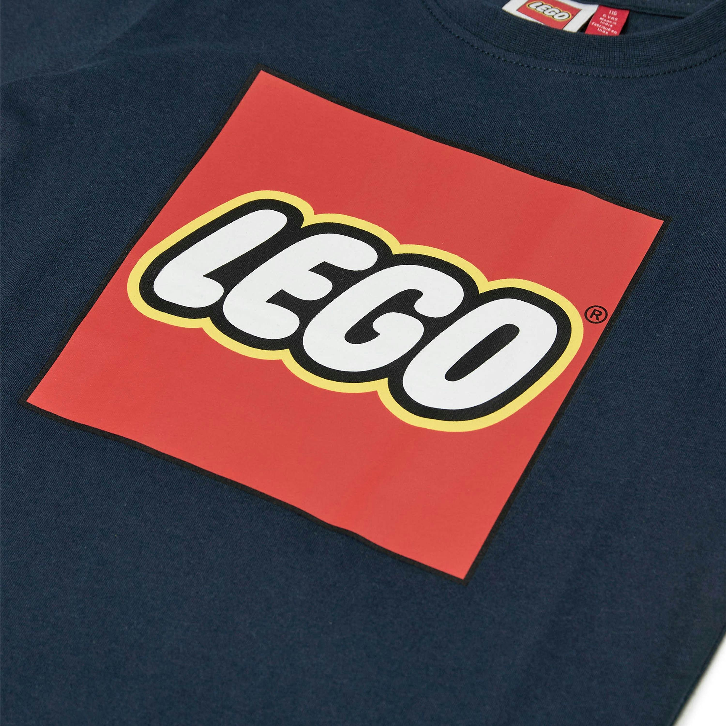 LEGO® Kids Unisex Short Sleeve T-Shirt, Dark Navy , view 3 of 5
