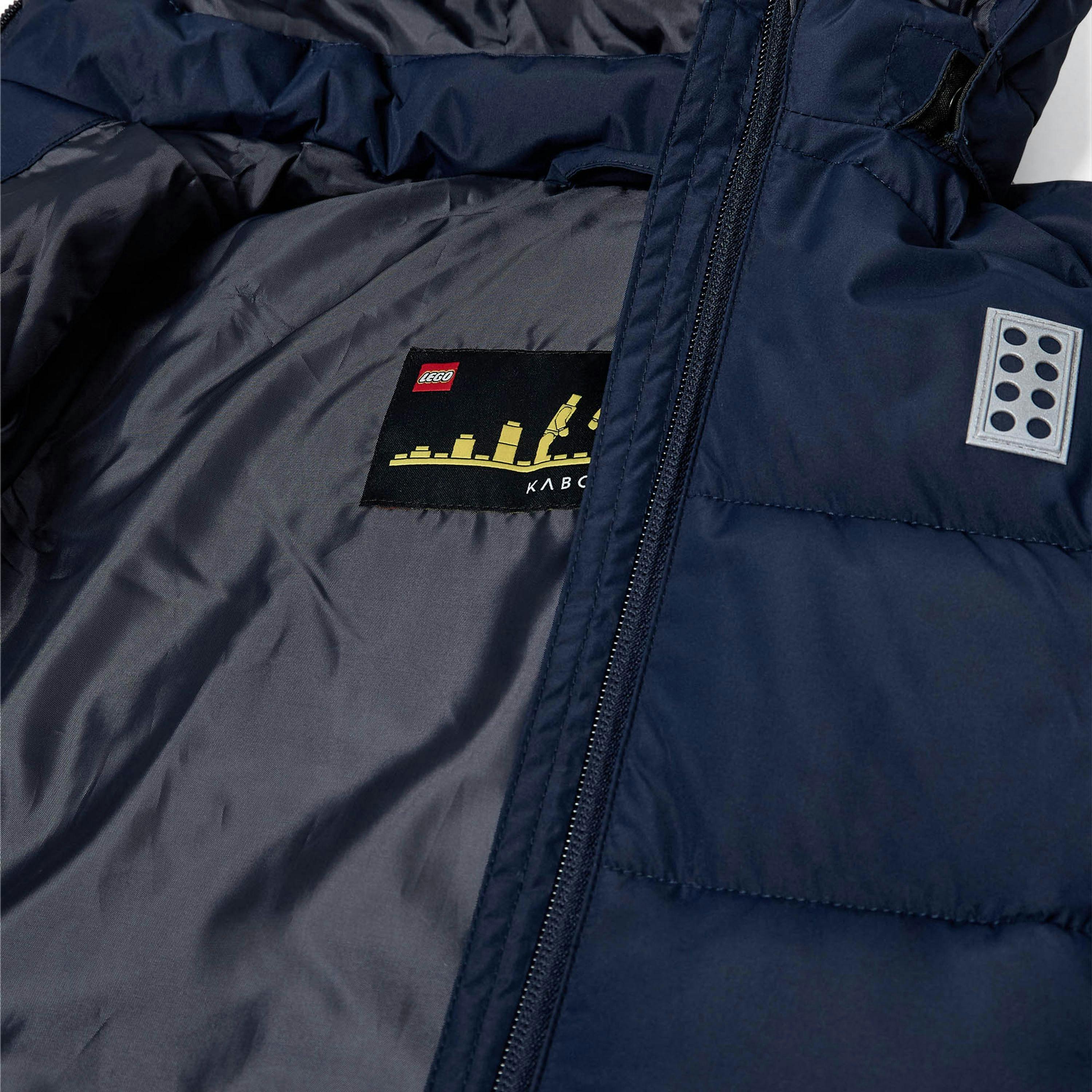 LEGO® Kids Unisex Winter Jacket, Water Repellent, Dark Navy , view 5 of 6