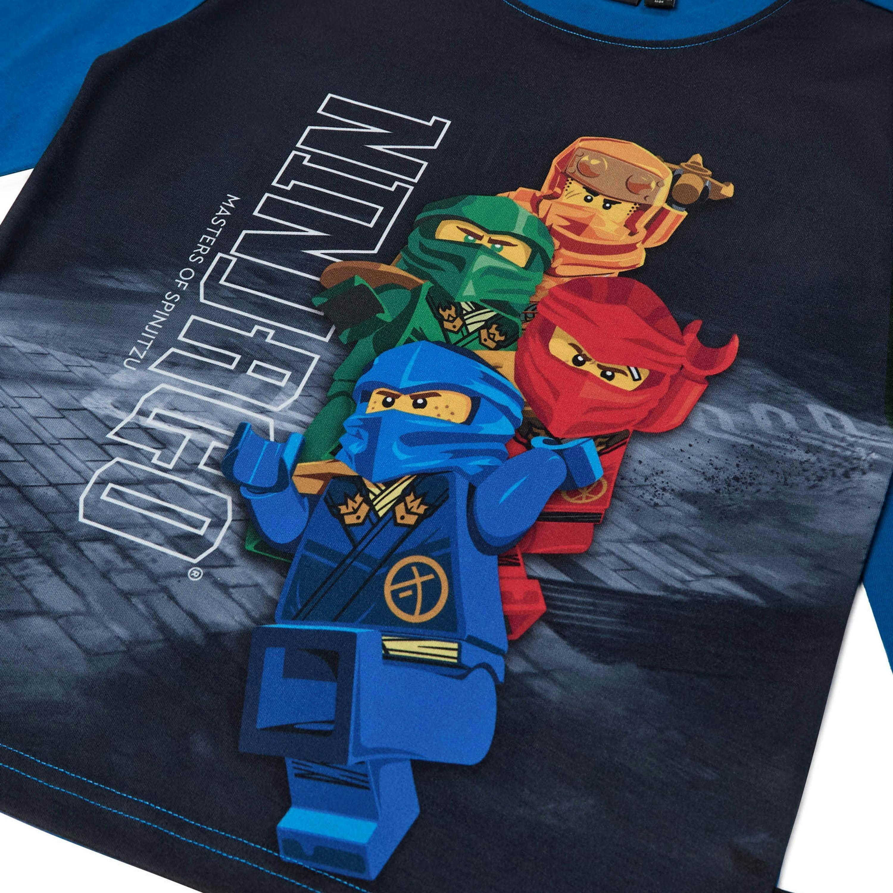 LEGO® NINJAGO® Kids Unisex Long Sleeve T-Shirt, Blue , view 3 of 5
