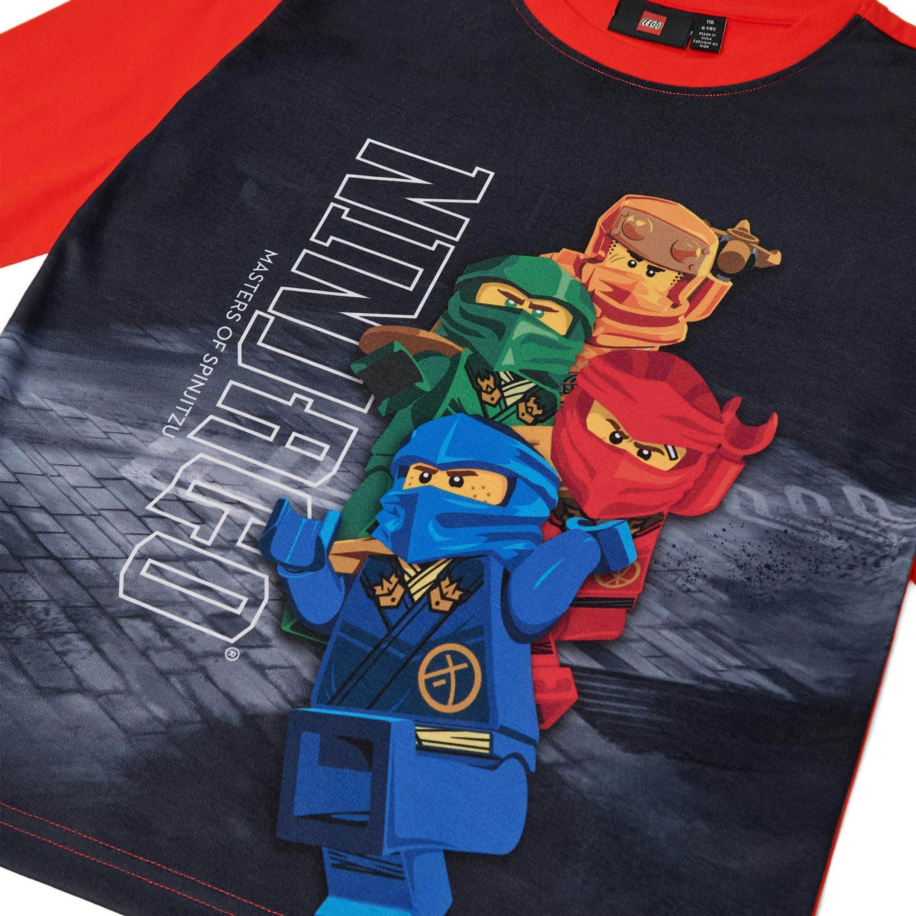 LEGO® NINJAGO® Kids Unisex Long Sleeve T-Shirt, Red , view 3 of 5