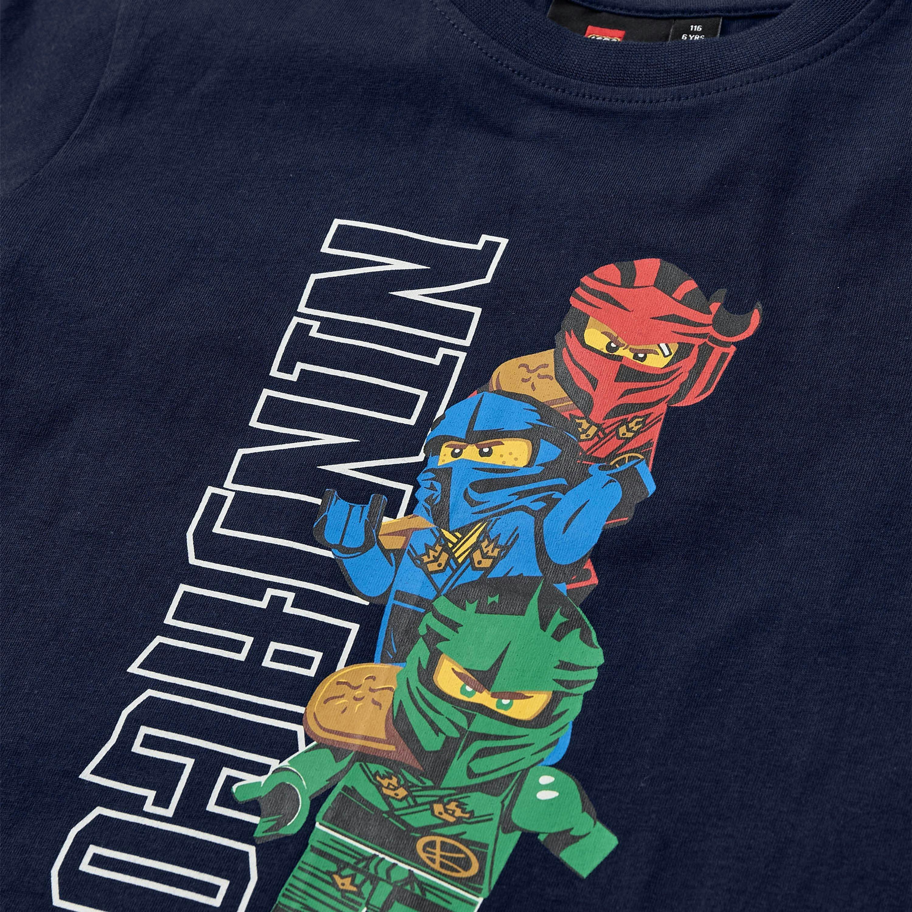 LEGO® NINJAGO® Kids Boys Long Sleeve T-Shirt, Dark Navy , view 3 of 5