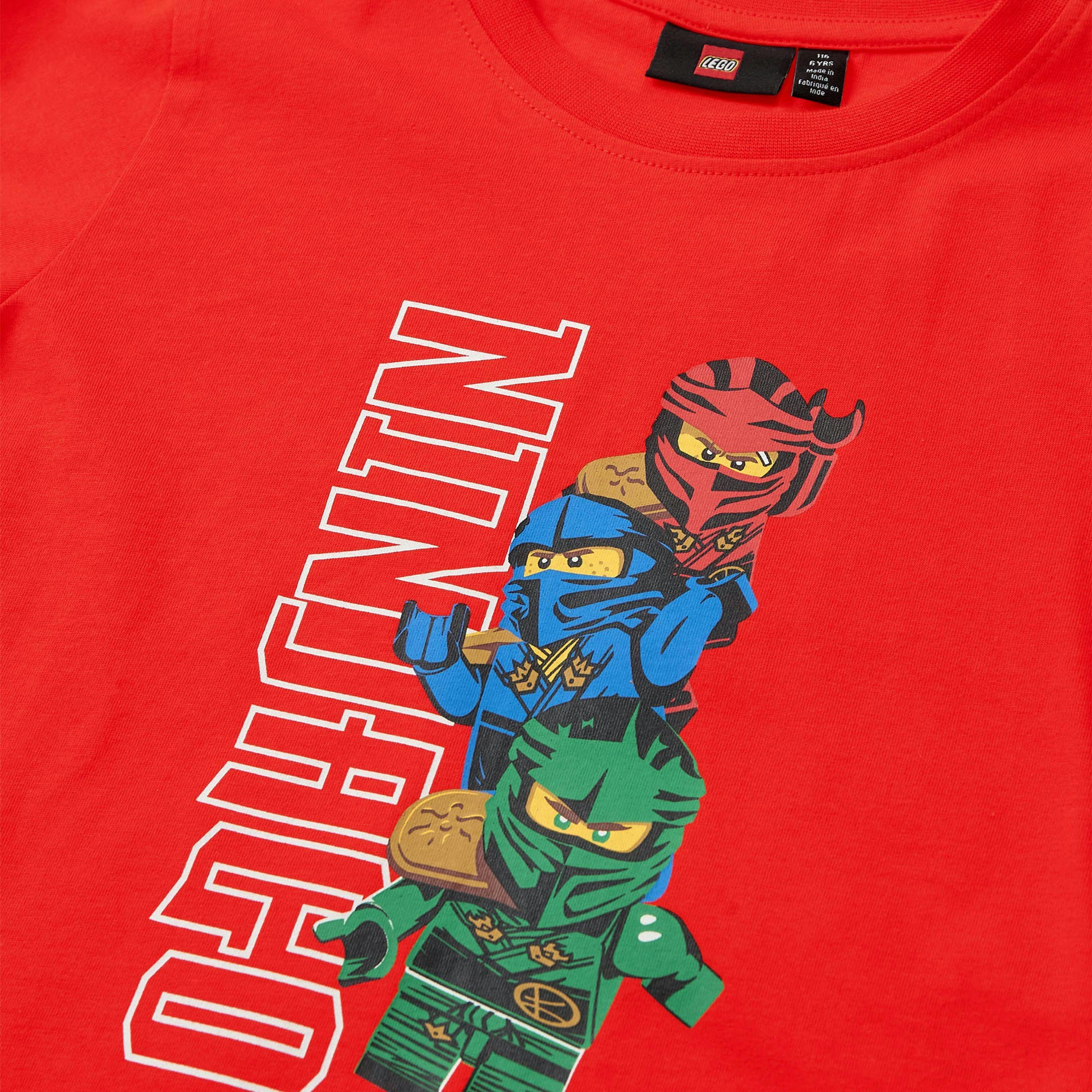 LEGO® NINJAGO® Kids Boys Long Sleeve T-Shirt, Red , view 3 of 5