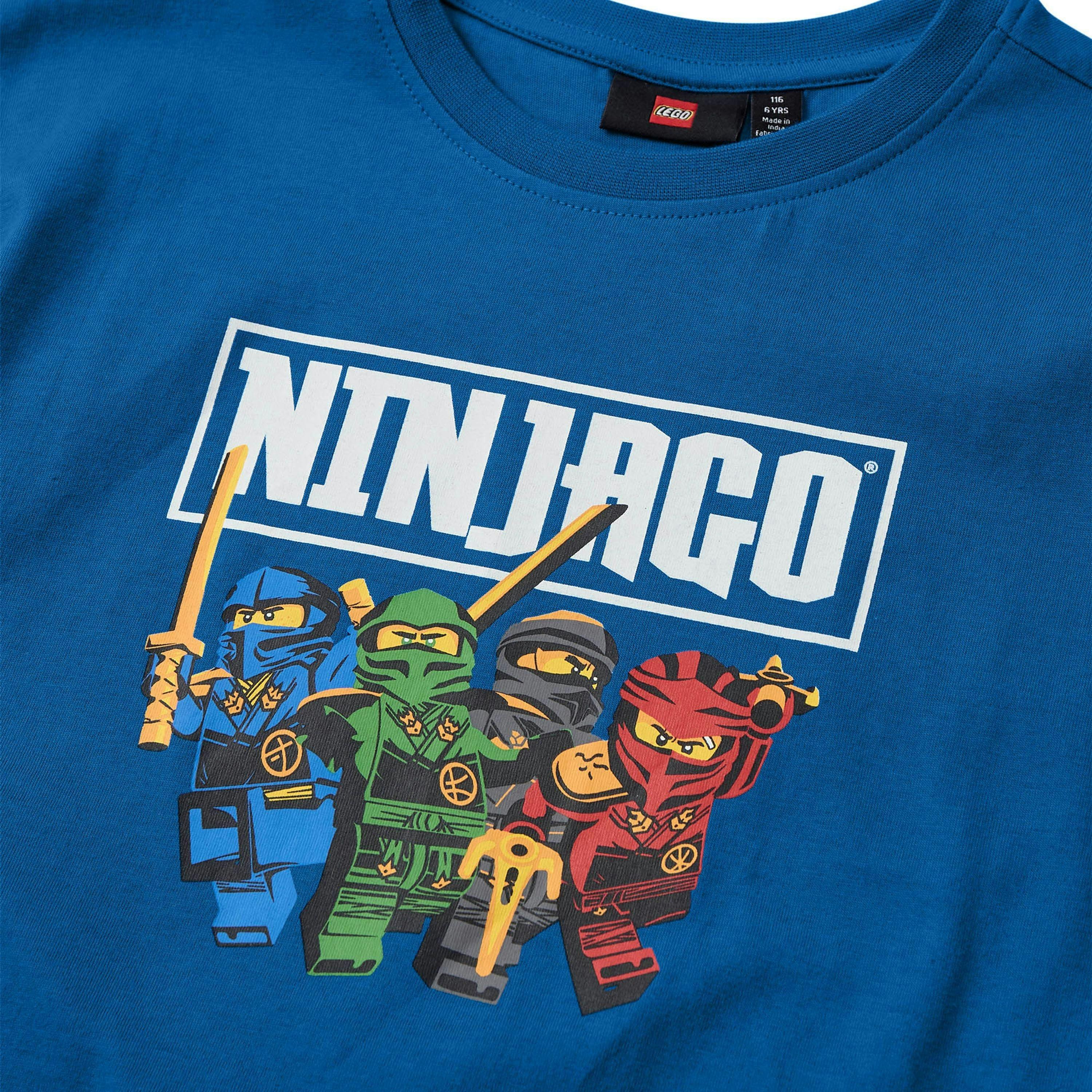 LEGO® NINJAGO® Kids Boys Short Sleeve T-Shirt, Blue , view 3 of 5