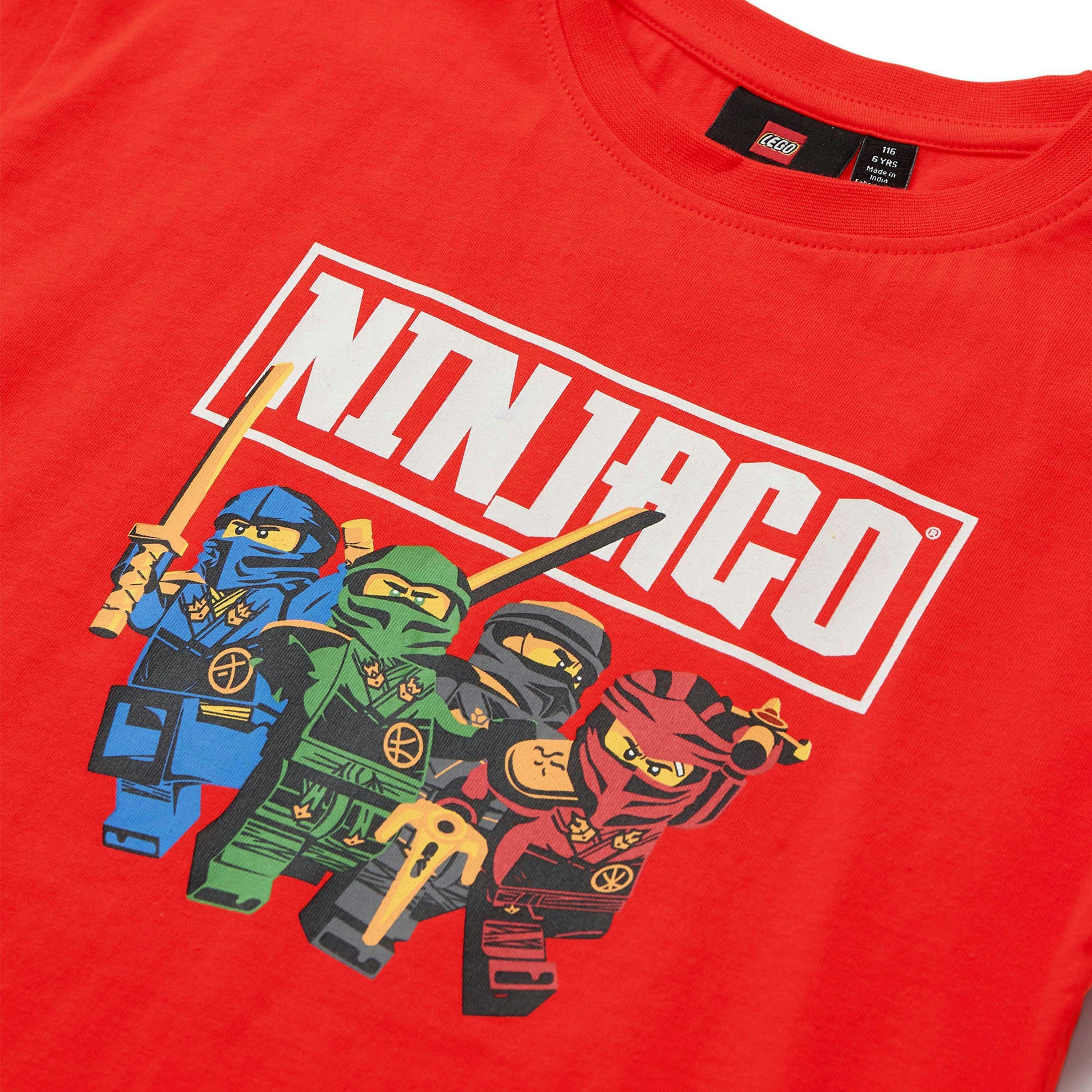 LEGO® NINJAGO® Kids Boys Short Sleeve T-Shirt, Red , view 3 of 6