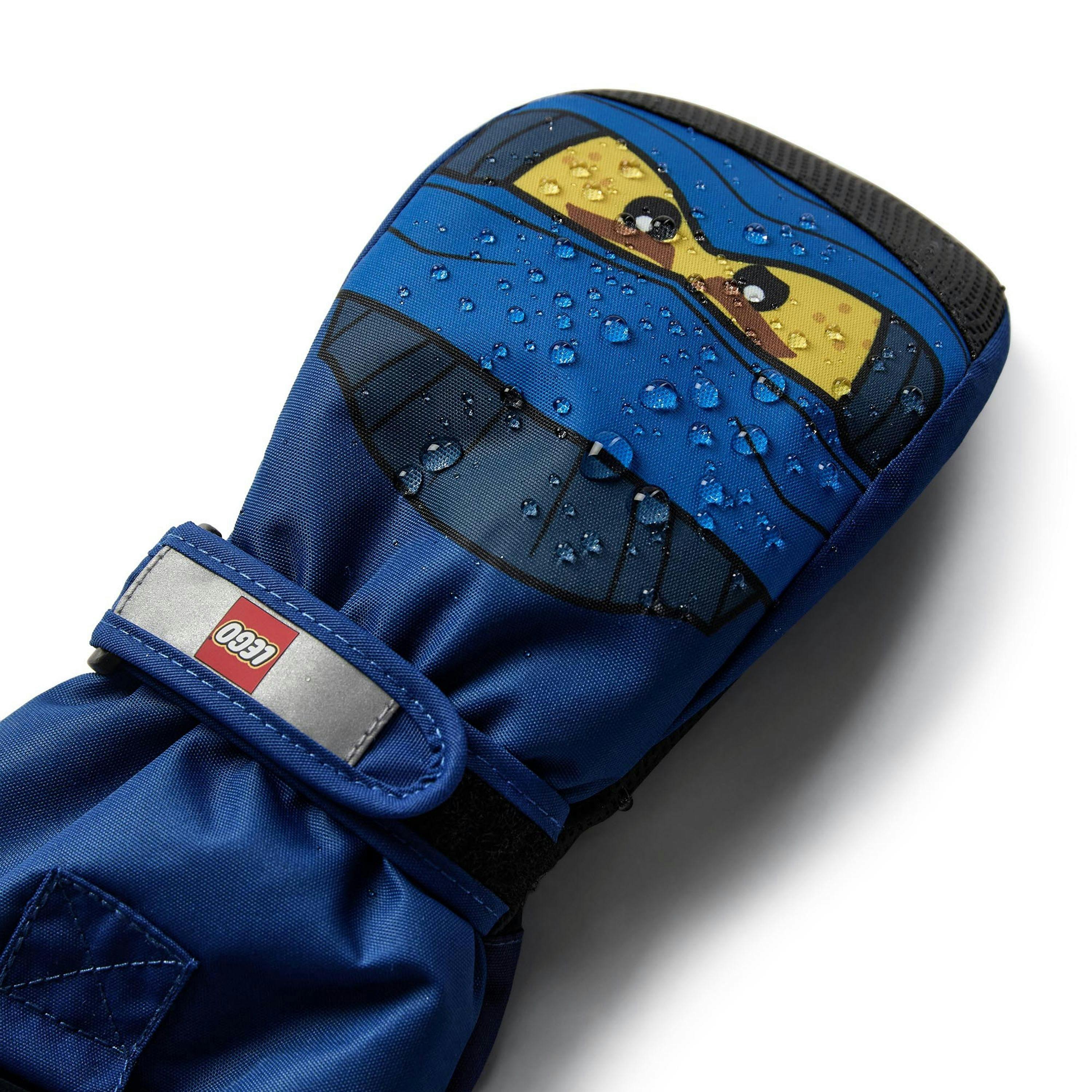 LEGO® NINJAGO® Kids Unisex Waterproof Mitten Gloves, Dark Blue , view 4 of 5