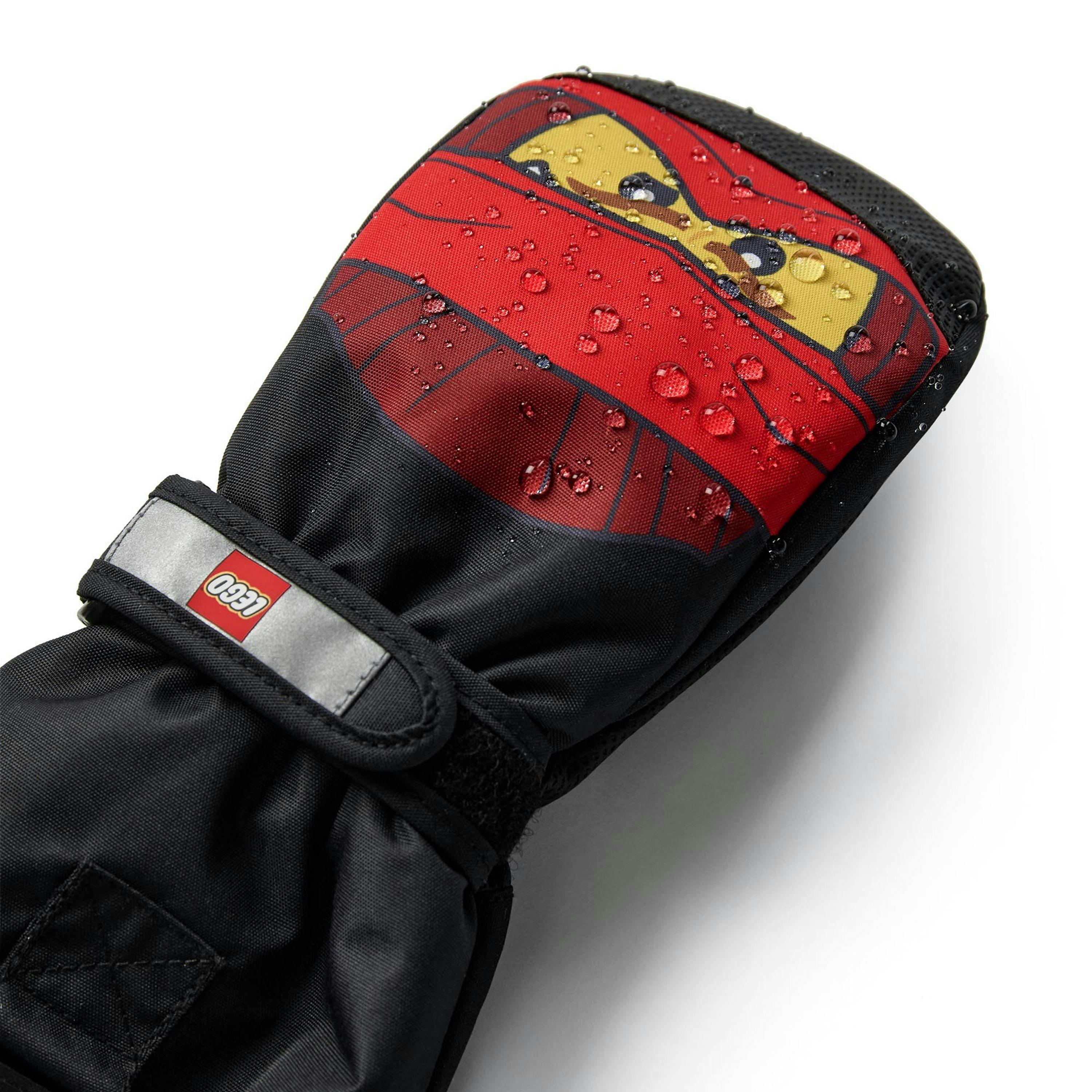 LEGO® NINJAGO® Kids Unisex Waterproof Mitten Gloves, Red , view 4 of 5