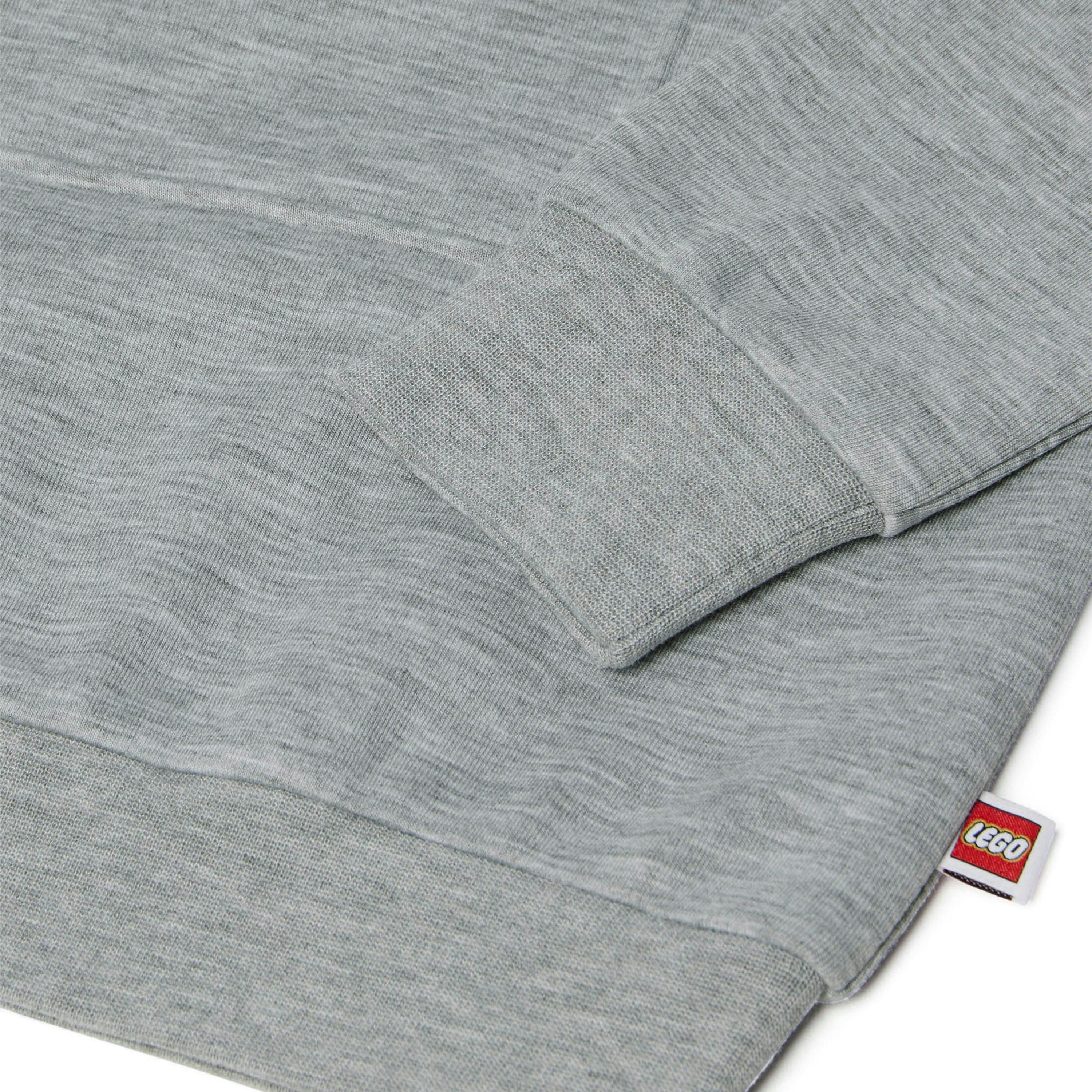 LEGO® Kids Unisex Hoodie Sweatshirt, Grey , view 4 of 6