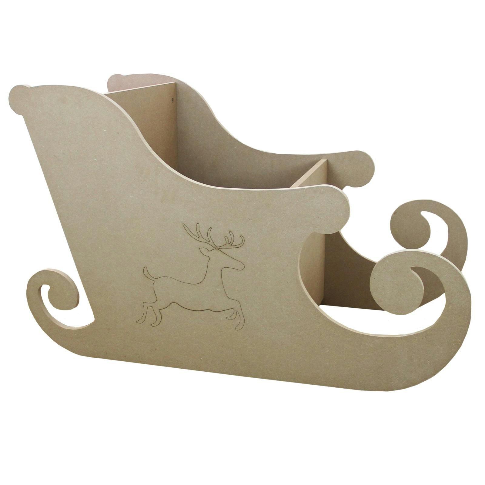 MDF Santa Sleigh , view 3 of 5