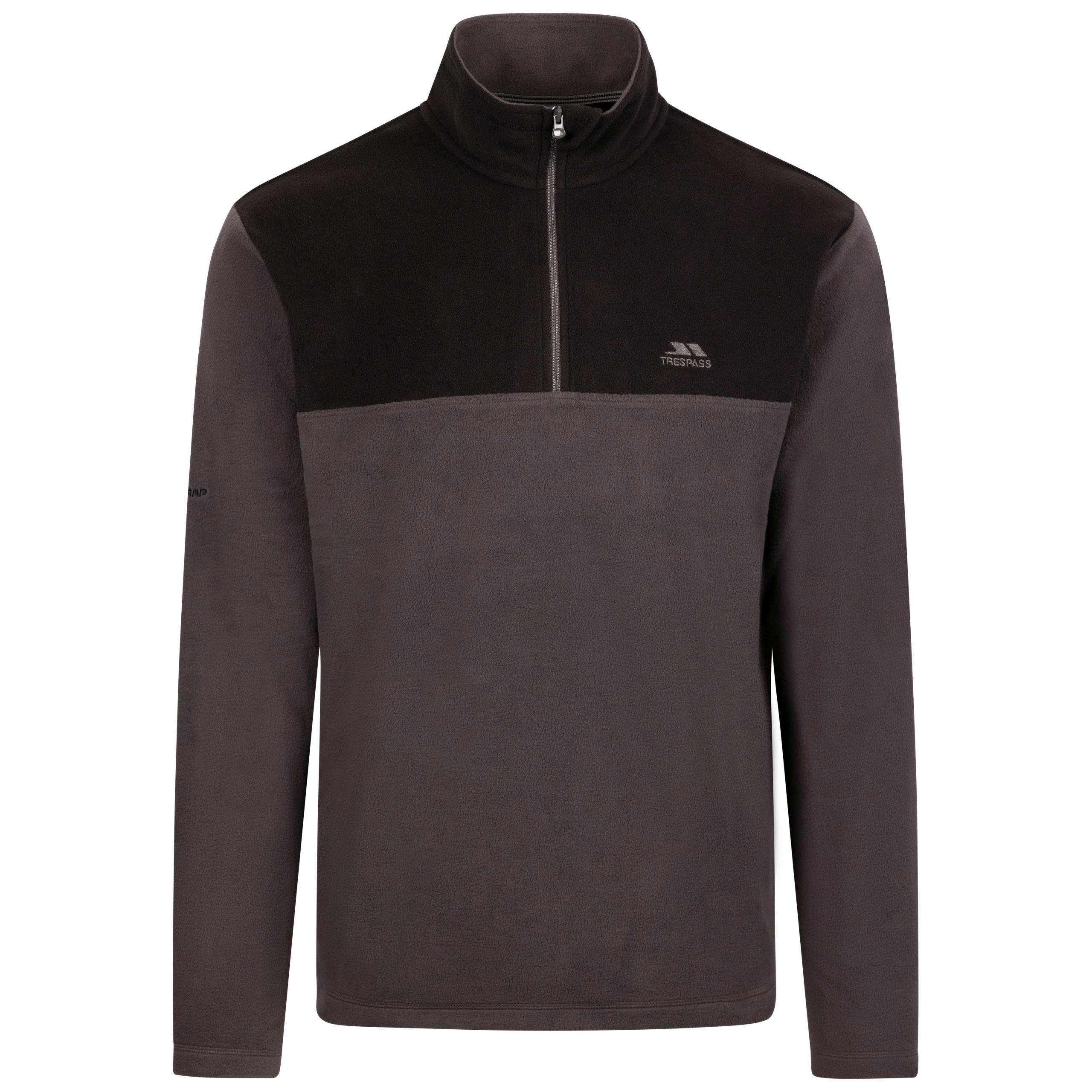 Trespass Mens Microfleece  Curtiston In Dark Grey , view 2 of 6