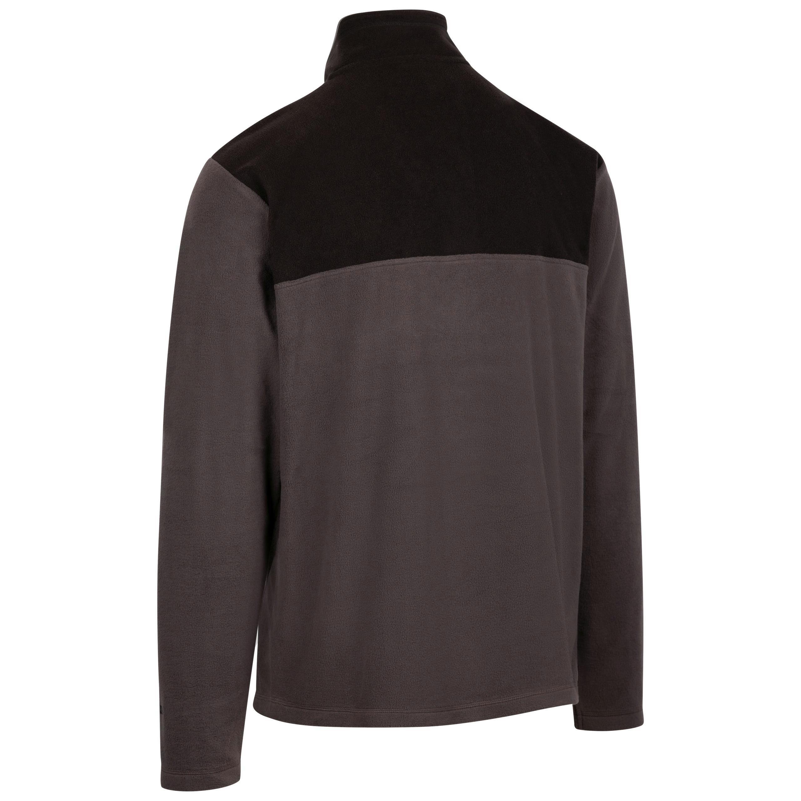 Trespass Mens Microfleece  Curtiston In Dark Grey , view 3 of 6