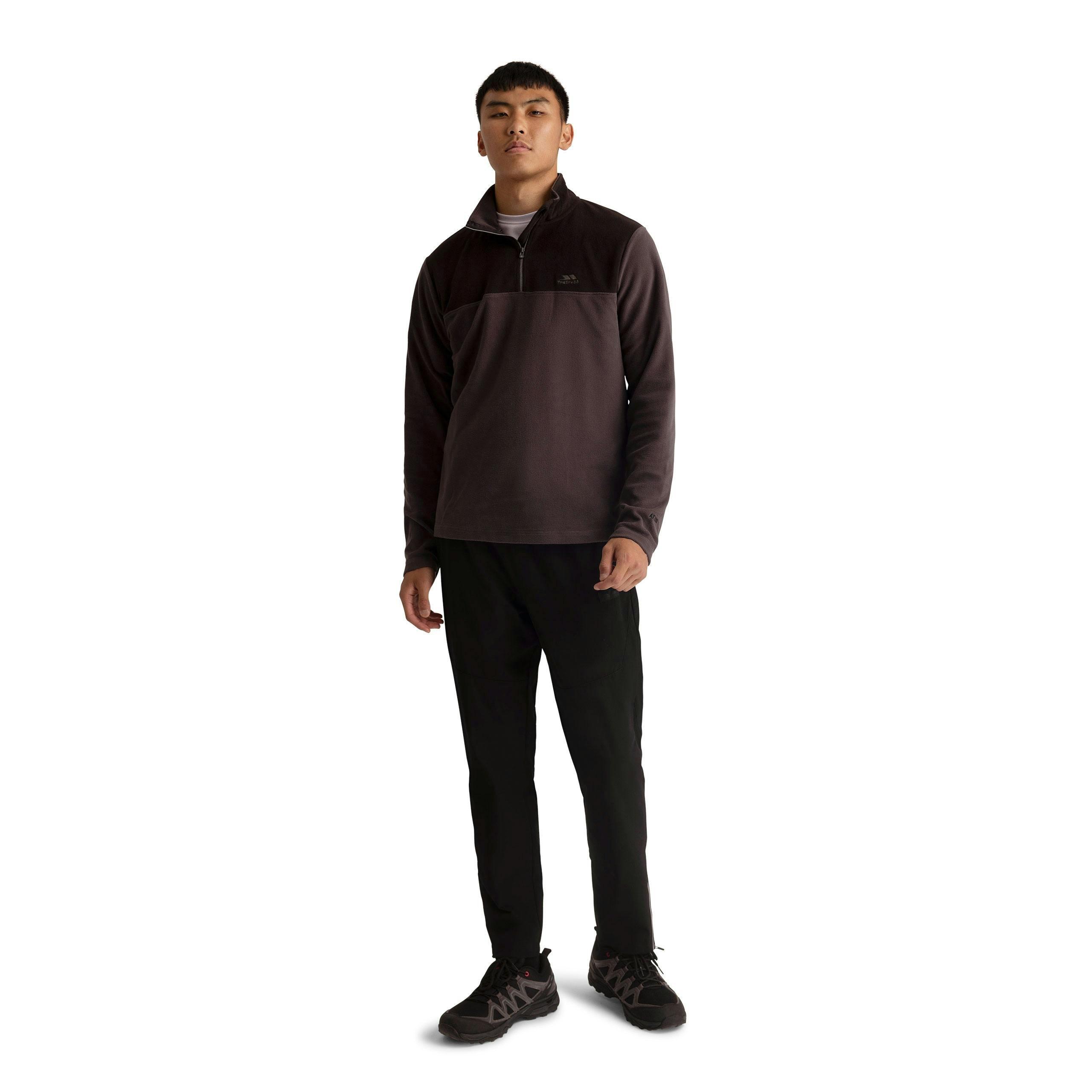 Trespass Mens Microfleece  Curtiston In Dark Grey , view 4 of 6
