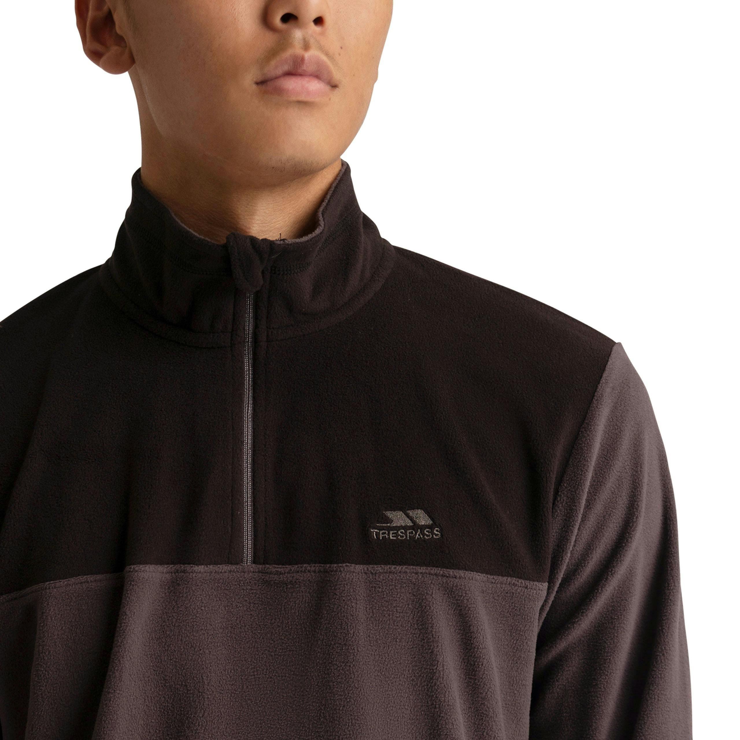 Trespass Mens Microfleece  Curtiston In Dark Grey , view 6 of 6