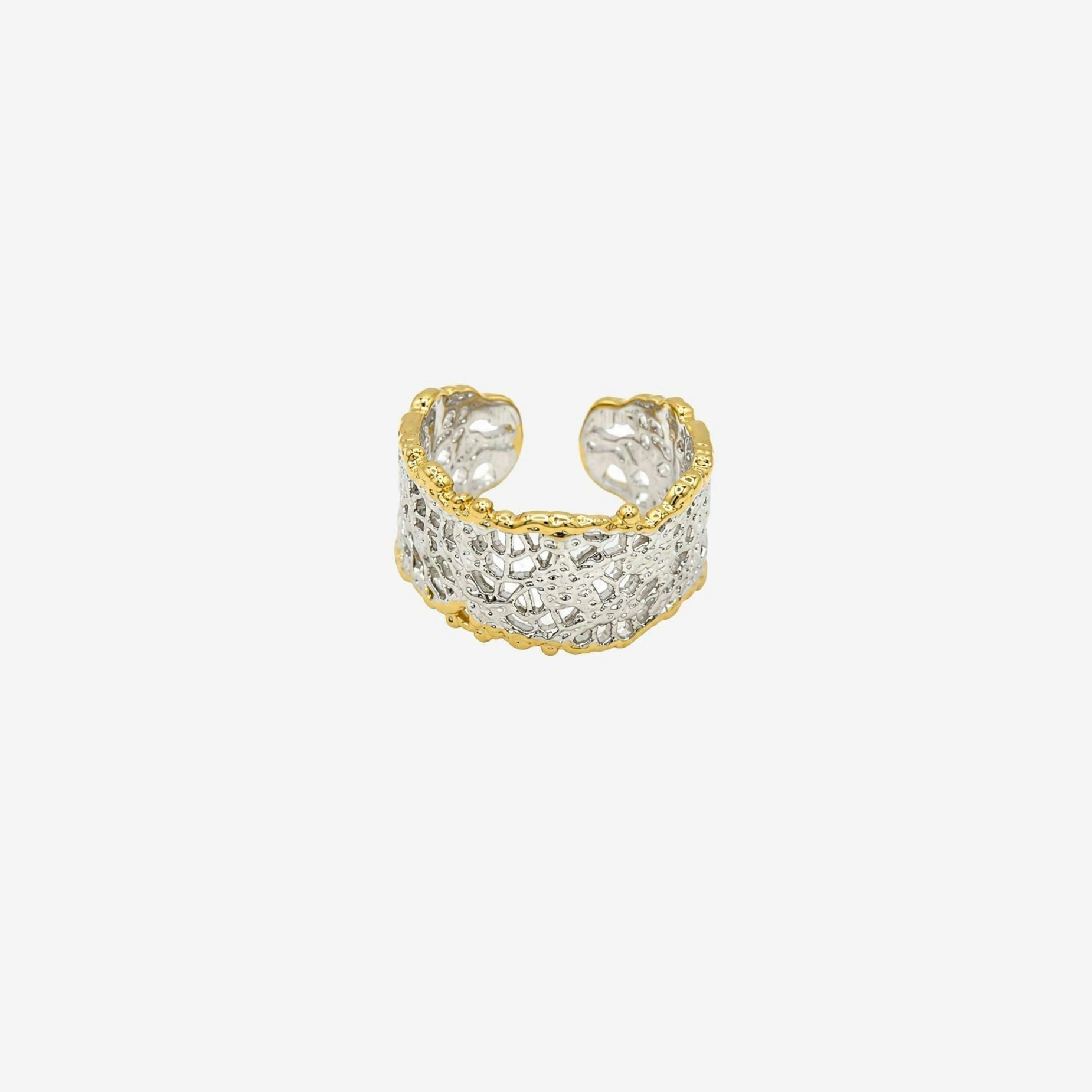 Kin Mixed Metal Filigree Ring , view 5 of 6