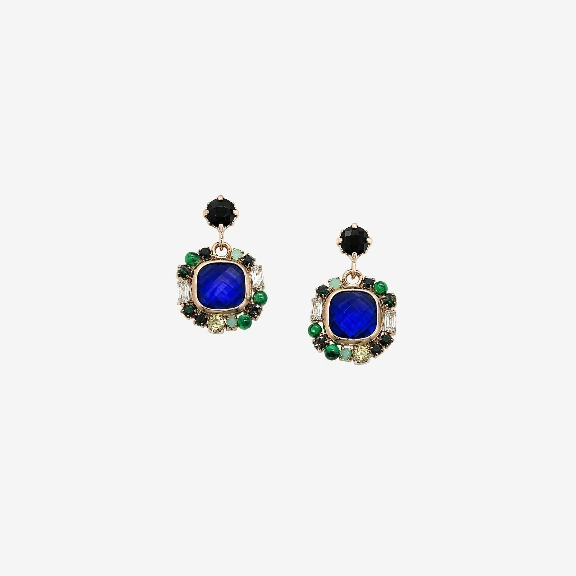 Shikaku Blue Stone Earrings , view 3 of 4
