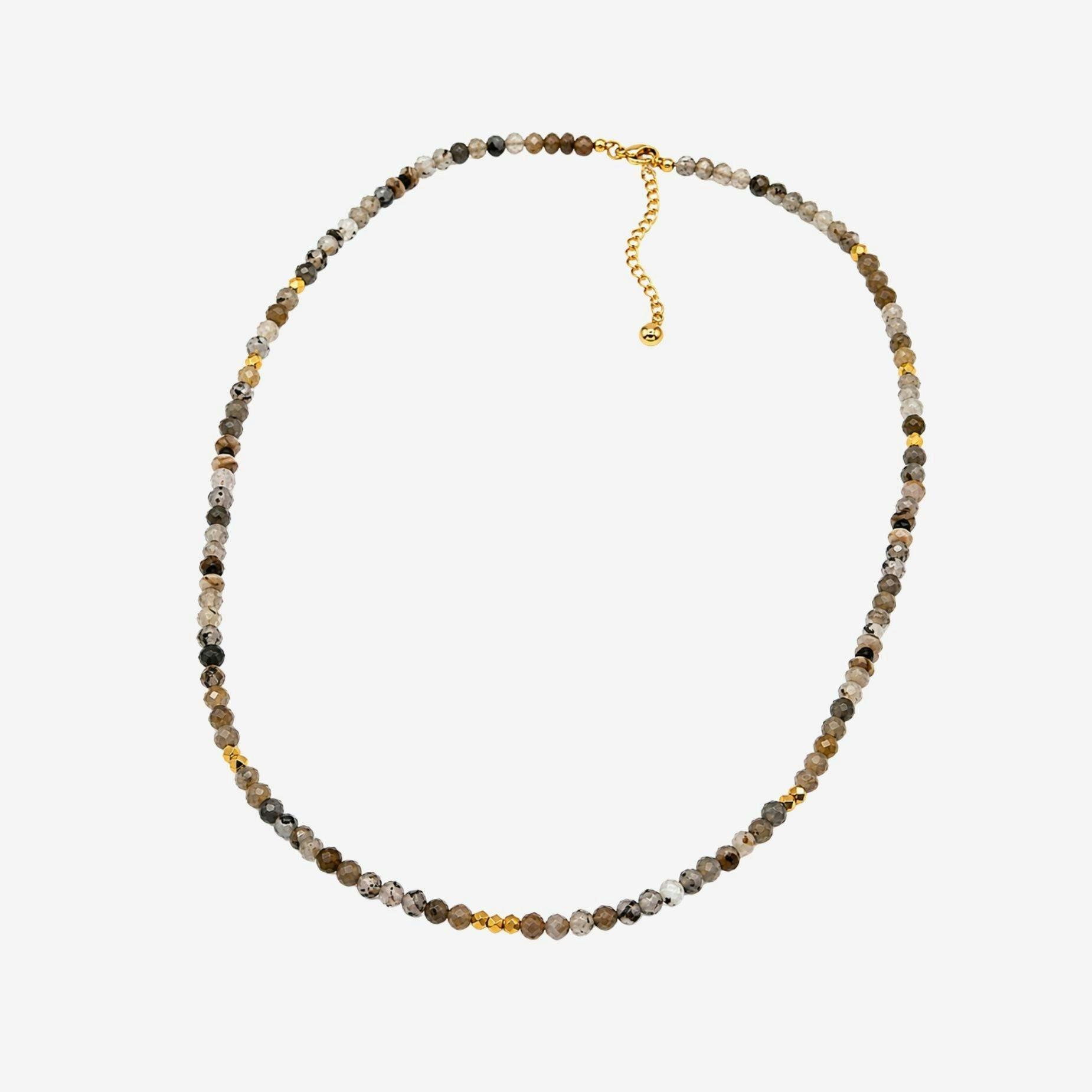 Enso Moonstone Beaded Necklace , view 3 of 5