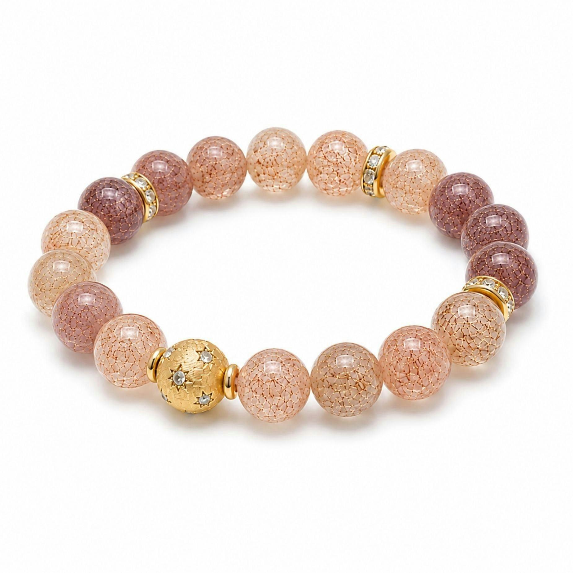 Enso Round Multi Quartz Bead Bracelet , view 3 of 6