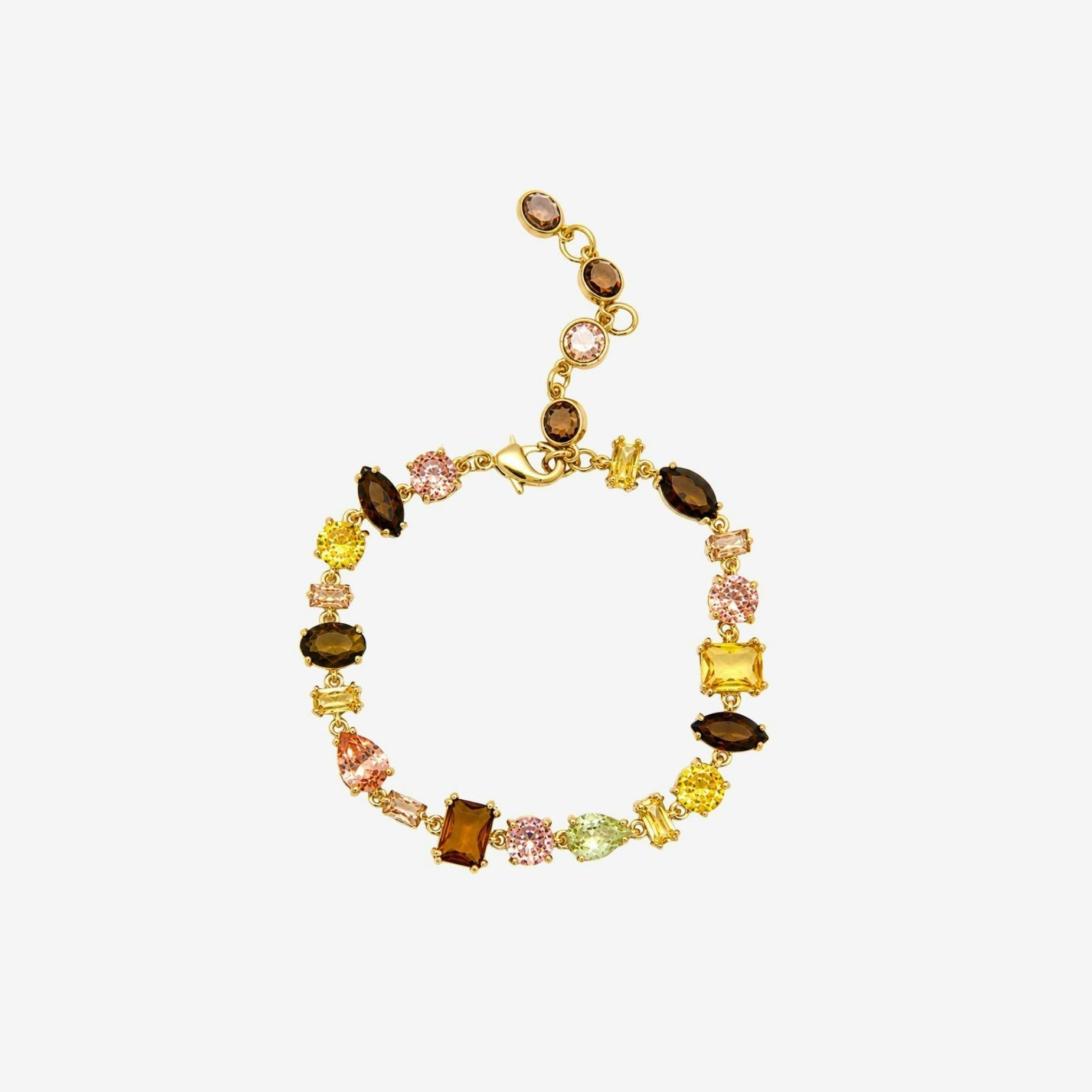 Hanabi Mixed Gold Stone Bracelet , view 3 of 6