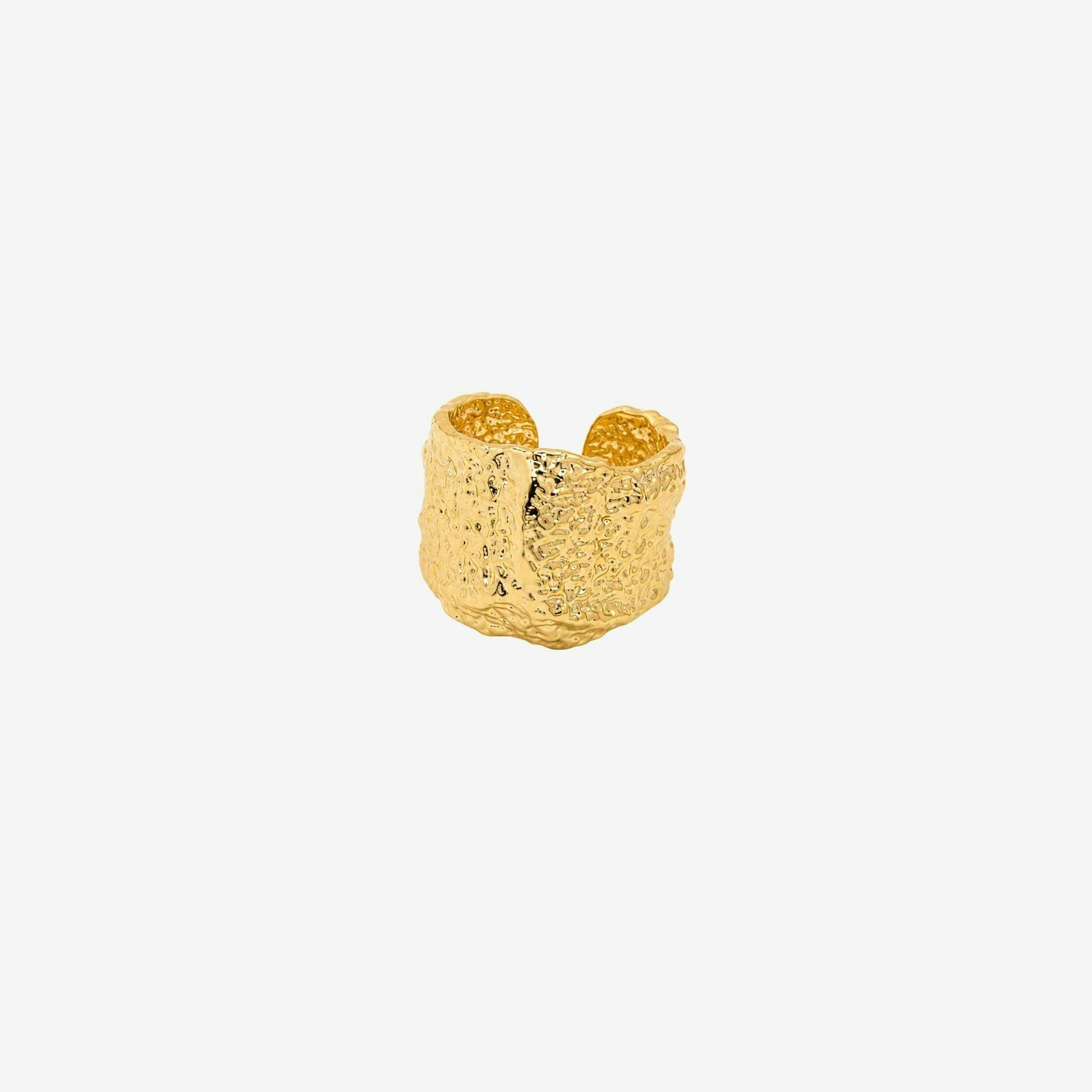 Kin Molten Gold Ring , view 3 of 6