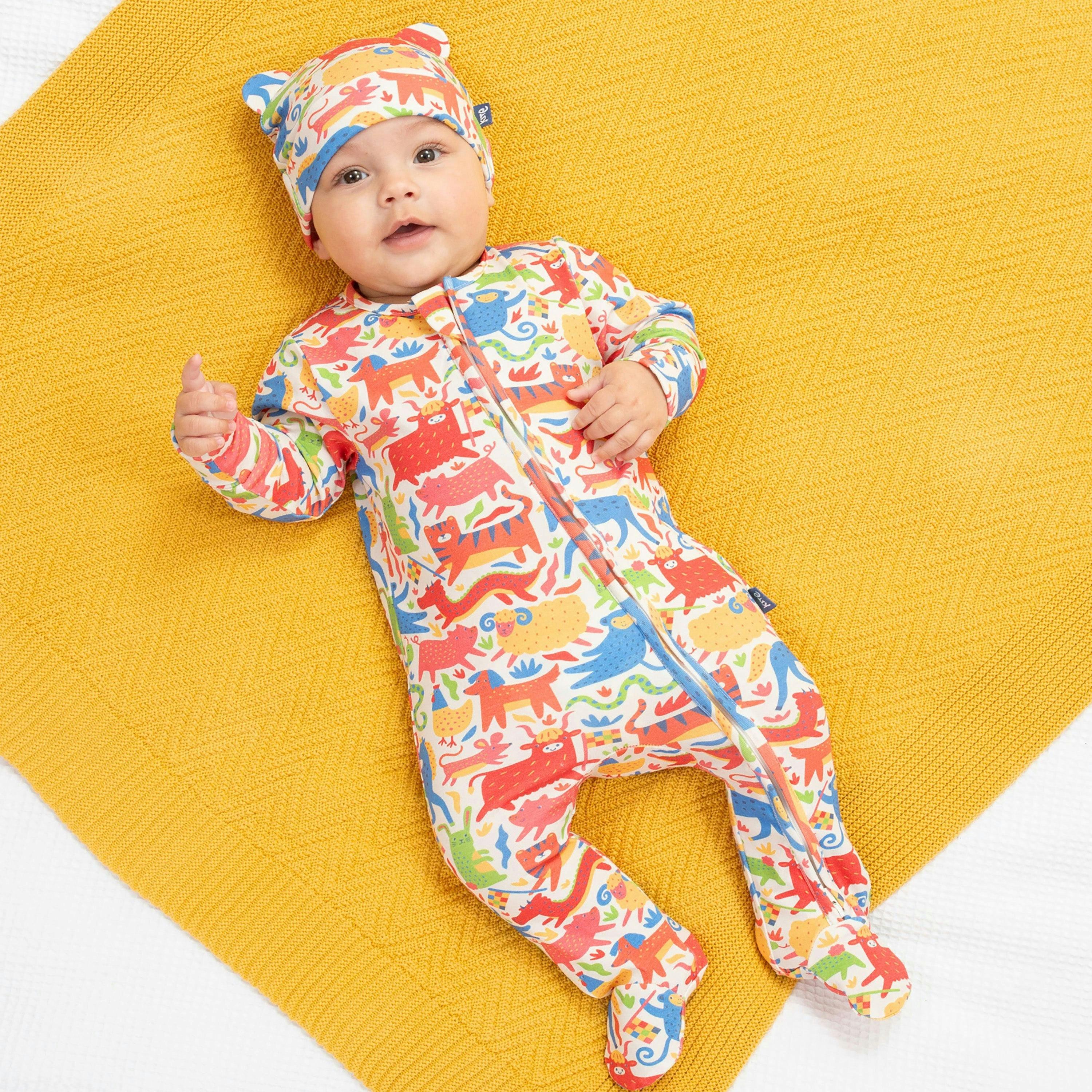 Kids Organic Lunar Race Sleepsuit , view 2 of 3