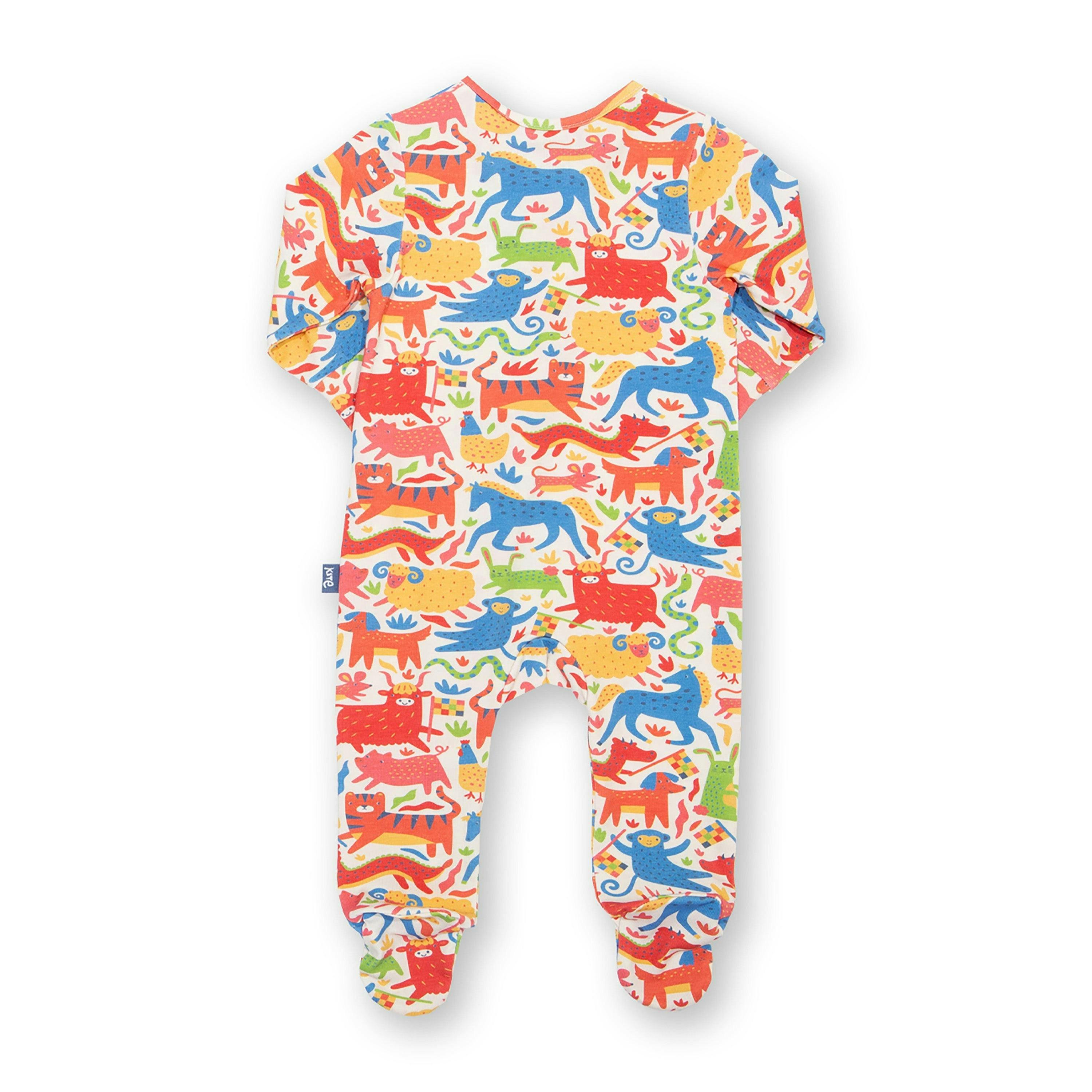 Kids Organic Lunar Race Sleepsuit , view 3 of 3