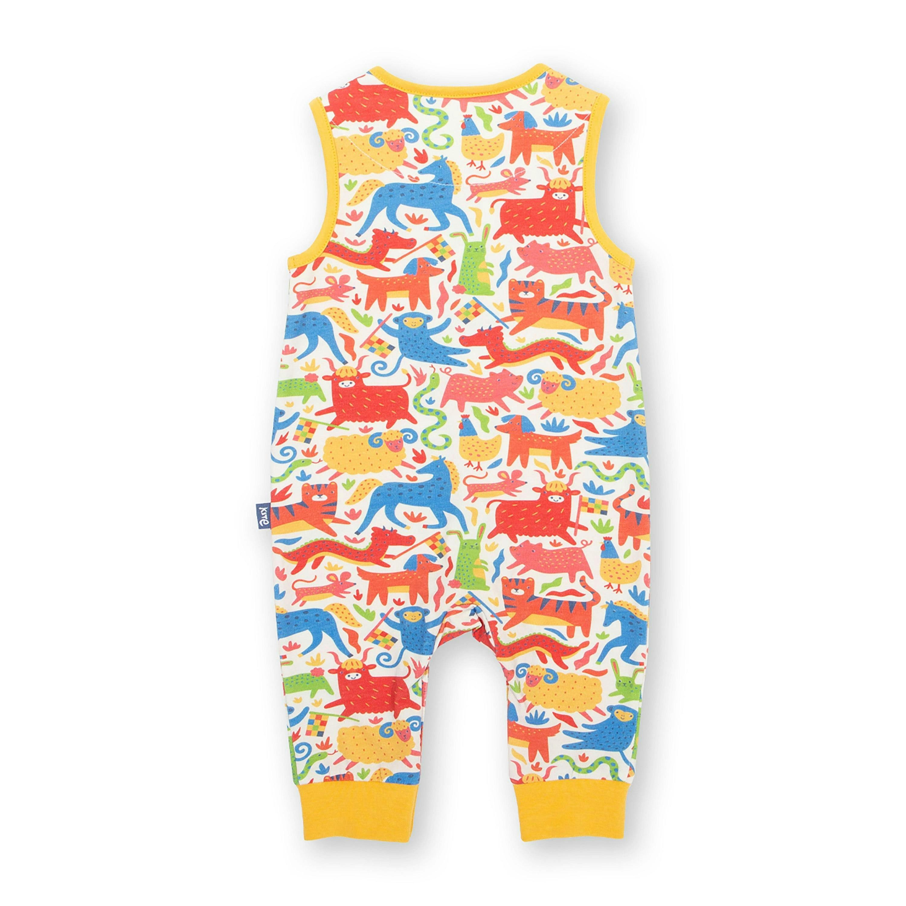 Kids Organic Lunar Race Dungarees , view 4 of 4