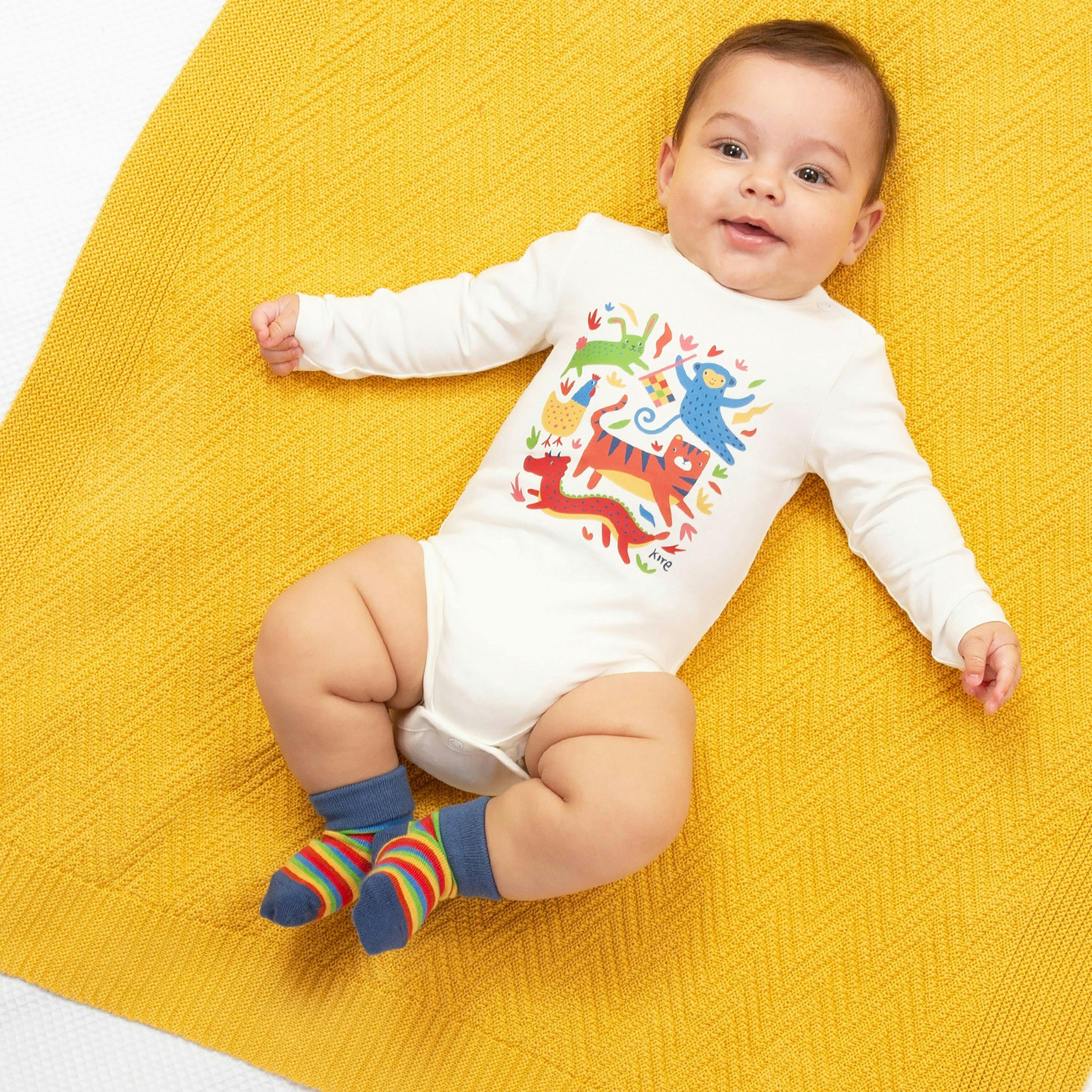 Baby Organic Rainbow Socks , view 2 of 4